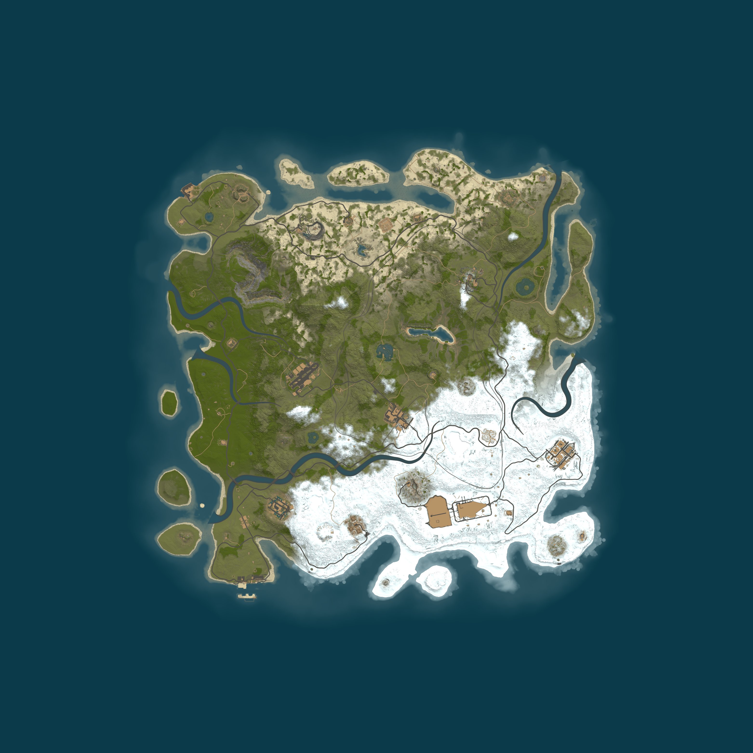 Map for Rust 'n' Chill 3x|Solo/Duo/Trio|Noob Friendly|RNC