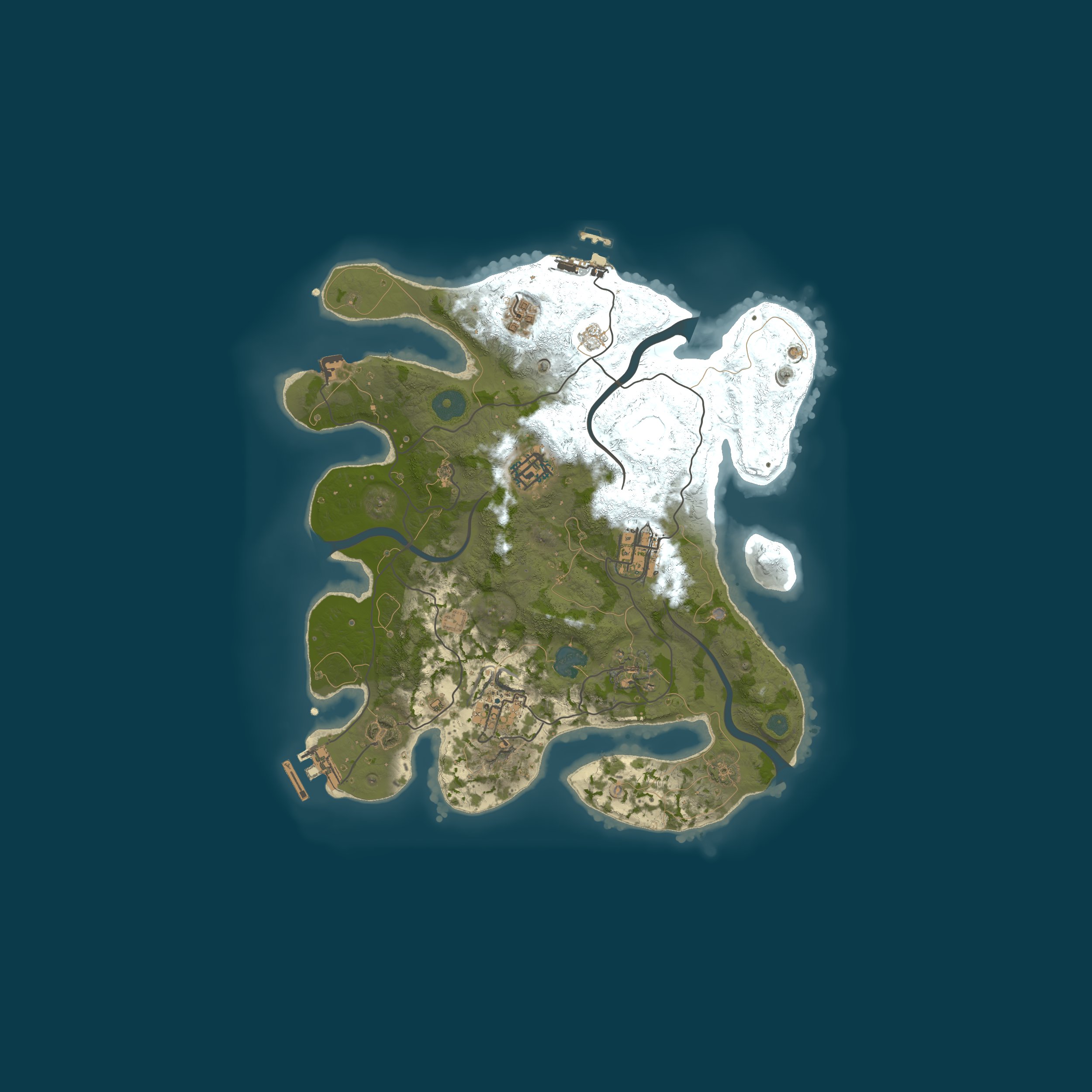 Procedural Map, size 3000, seed 3250