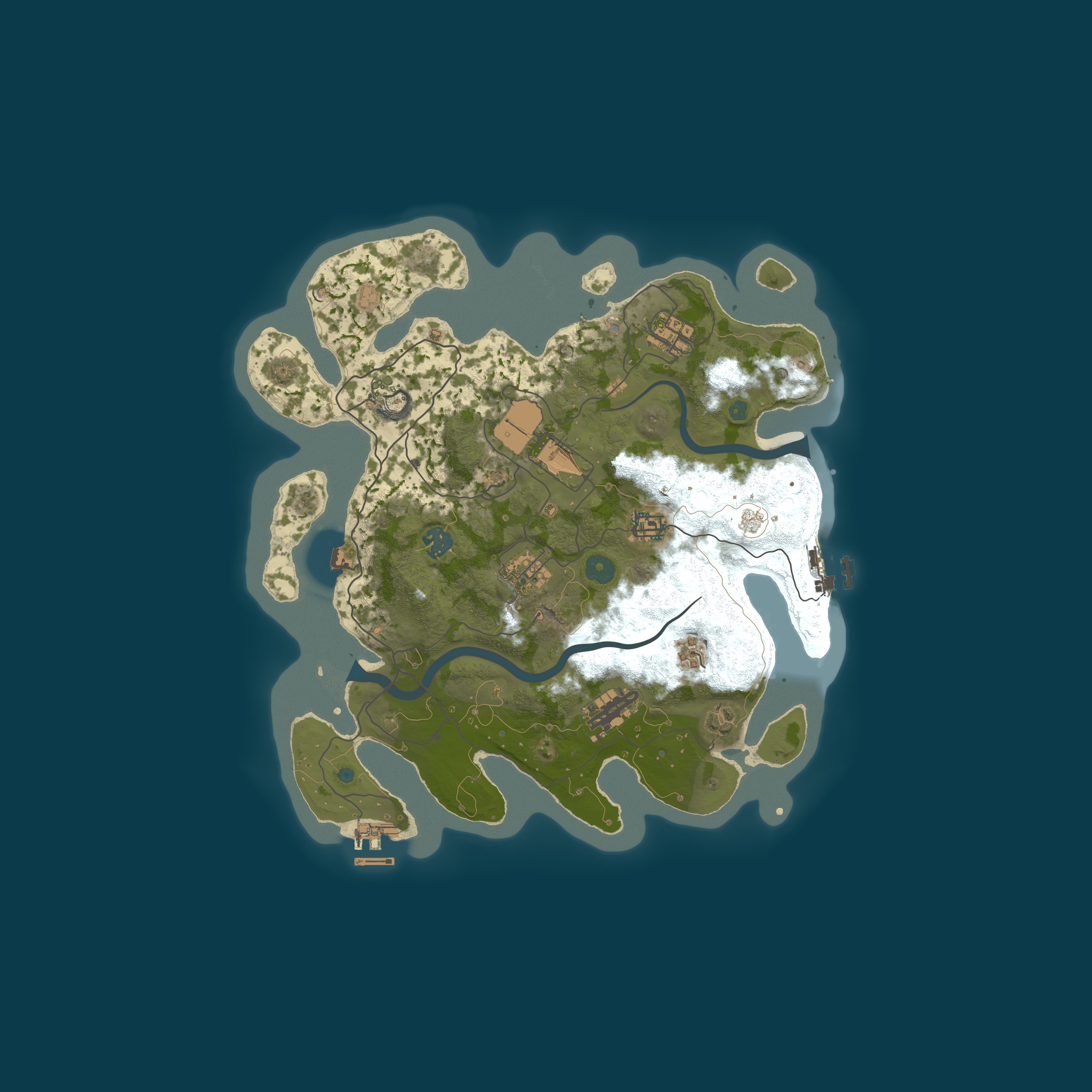 CoolingLine #1 - x1000 | NOLIMIT | FAST | LOOT+ | FPS |CLANS — 절차적 생성 맵 3500, 시드 22522179
