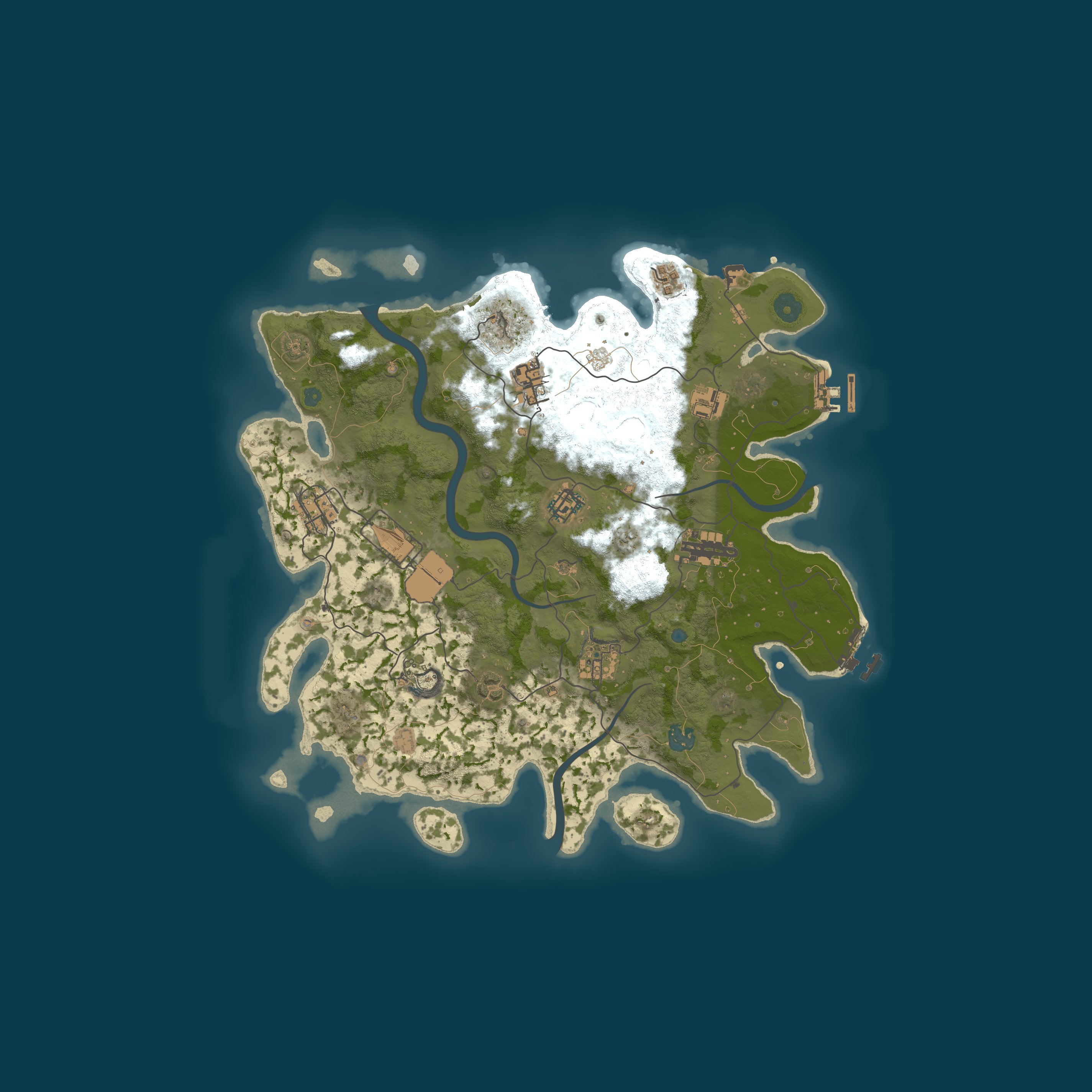 SANYA — Mapa procedural 3700, seed 68656627
