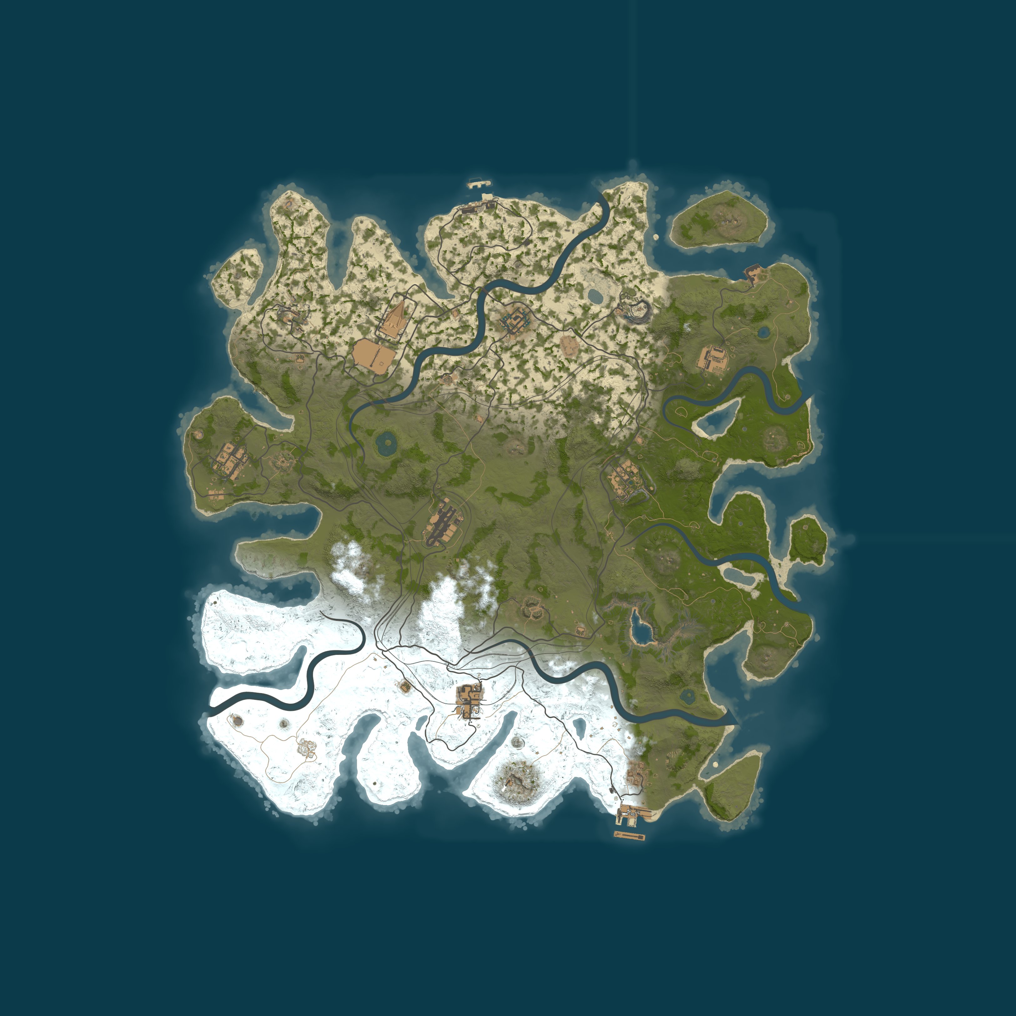Custom Map, size 4500, seed 1337