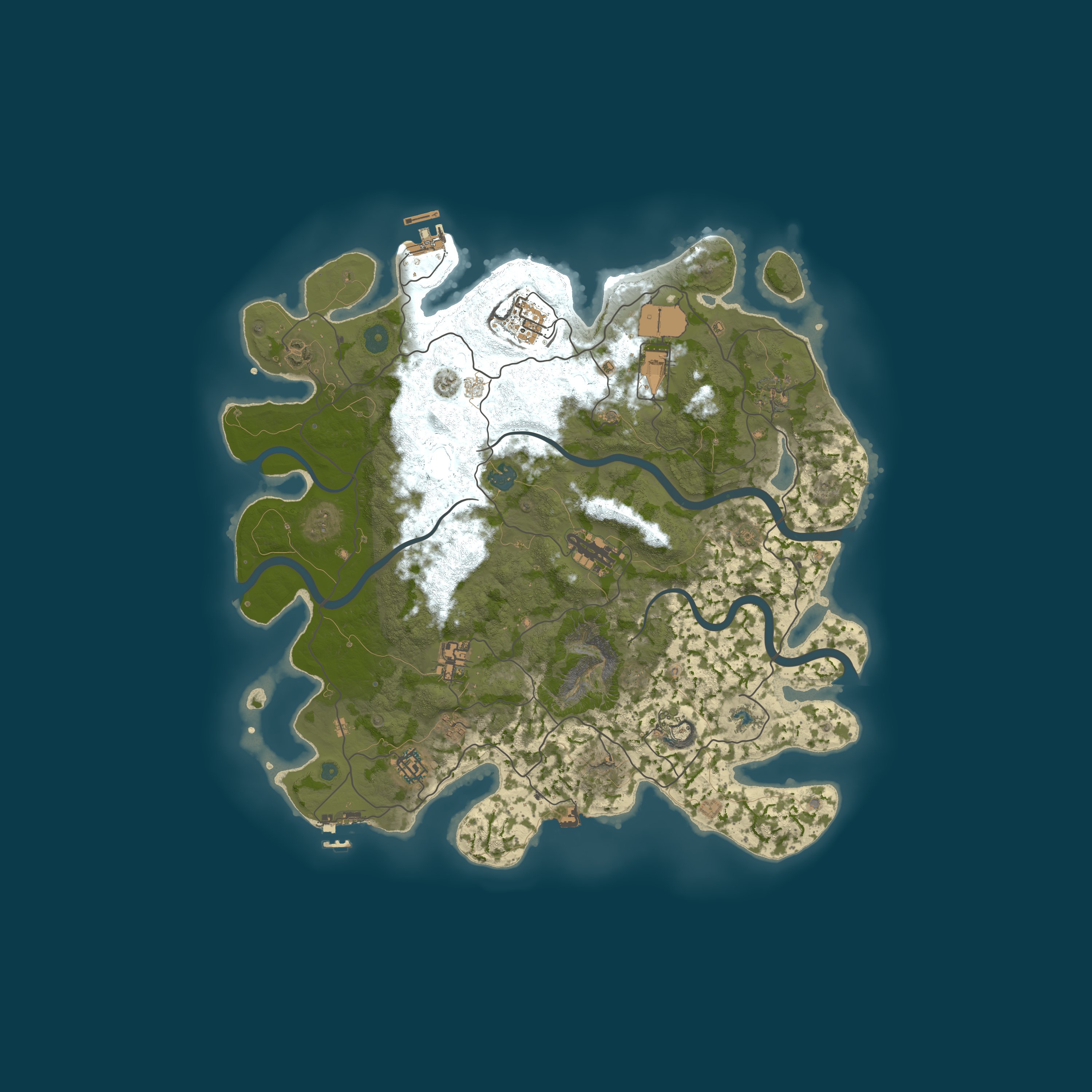 Map for RustGamingNation 75x PvE [Events|Purge|Zombies|SkillTree]