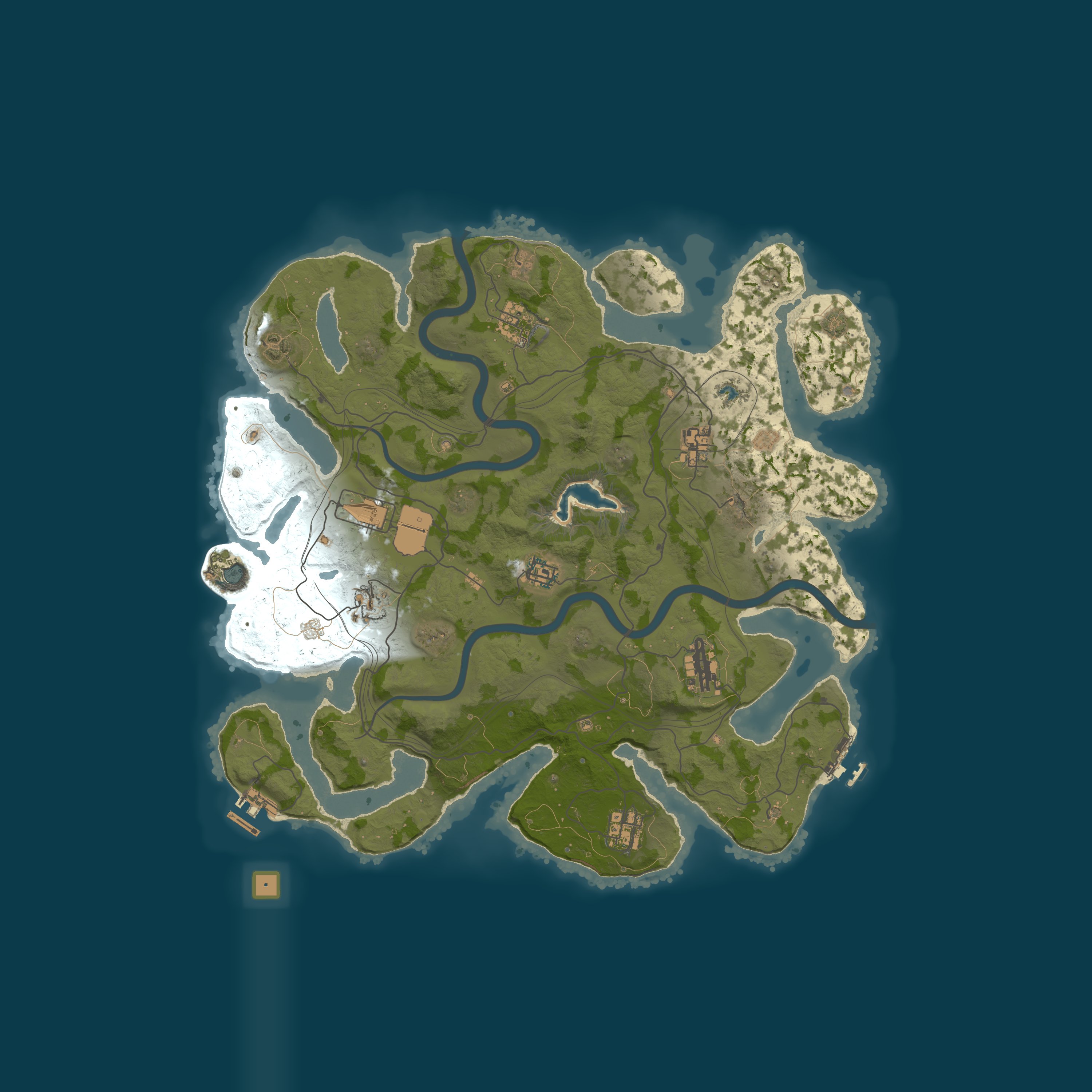Map for RustNite - 5x Monthly -No BP’s [Loot+|Maze|Kits|Clans|Event]