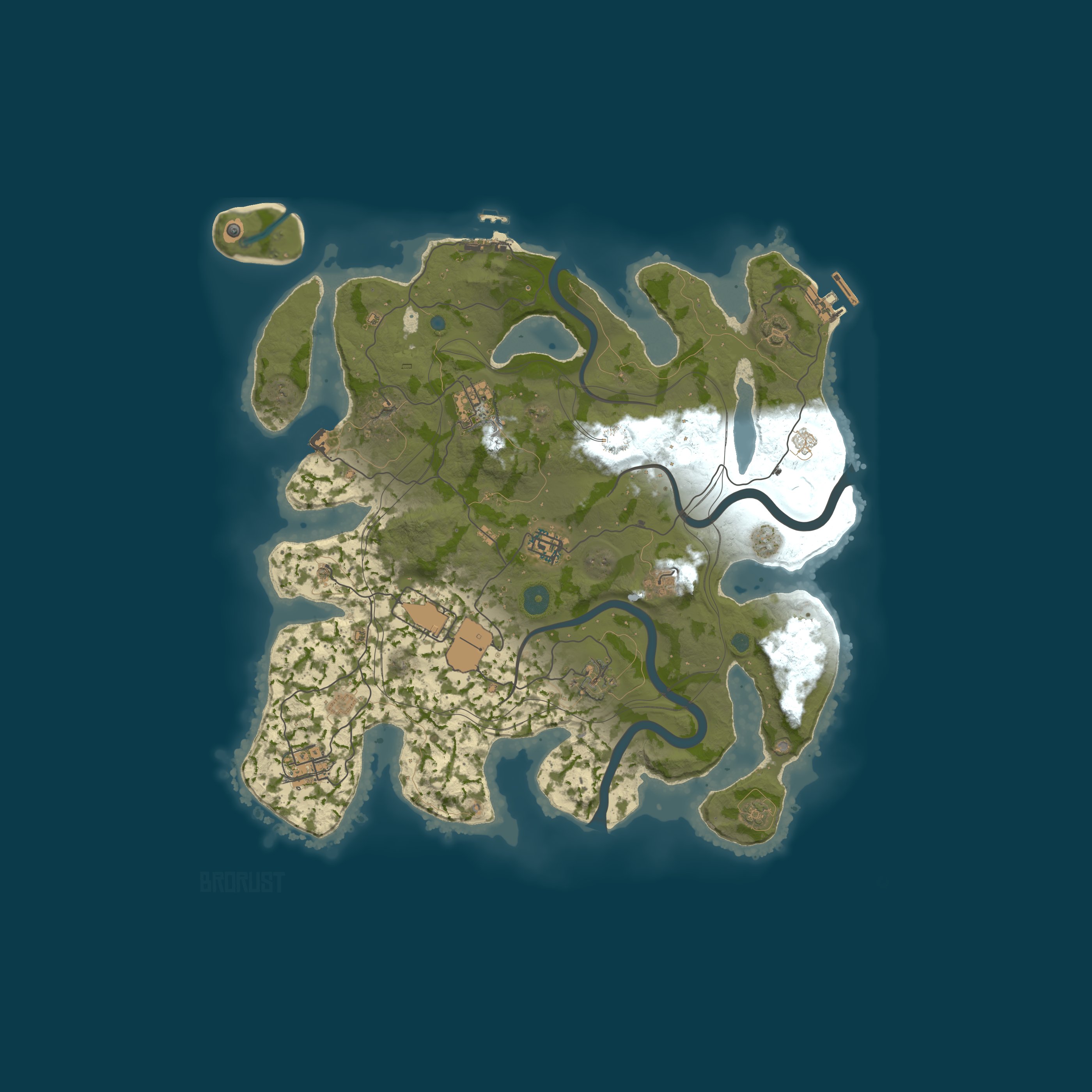 Map for #4 BroRust X5/X10|MAX 2|WIPE 21.03|TP|KIT|LOOT+|SHOP