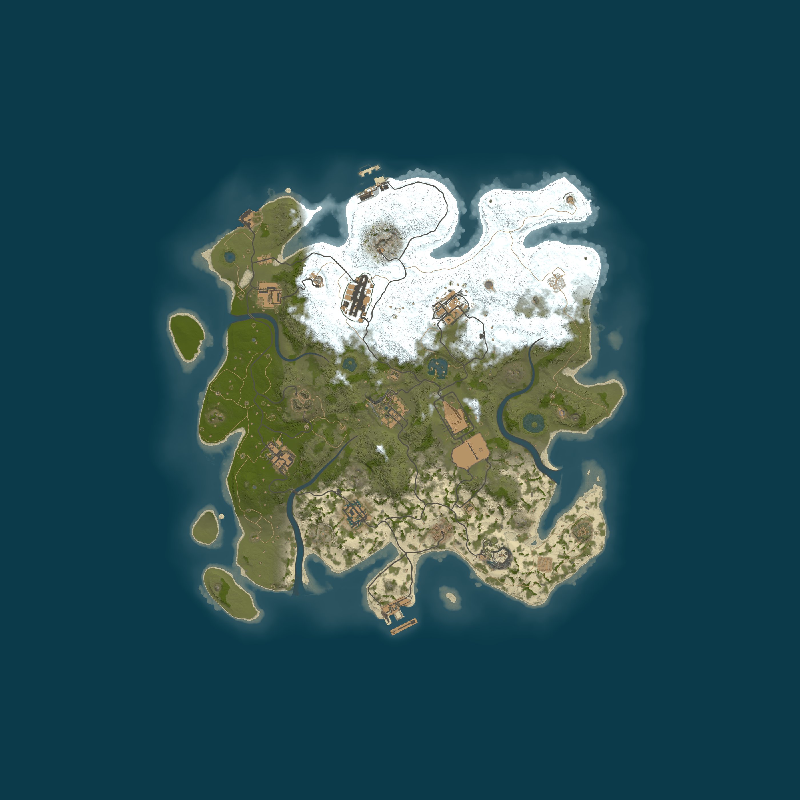 Procedural Map, size 3600, seed 15424529