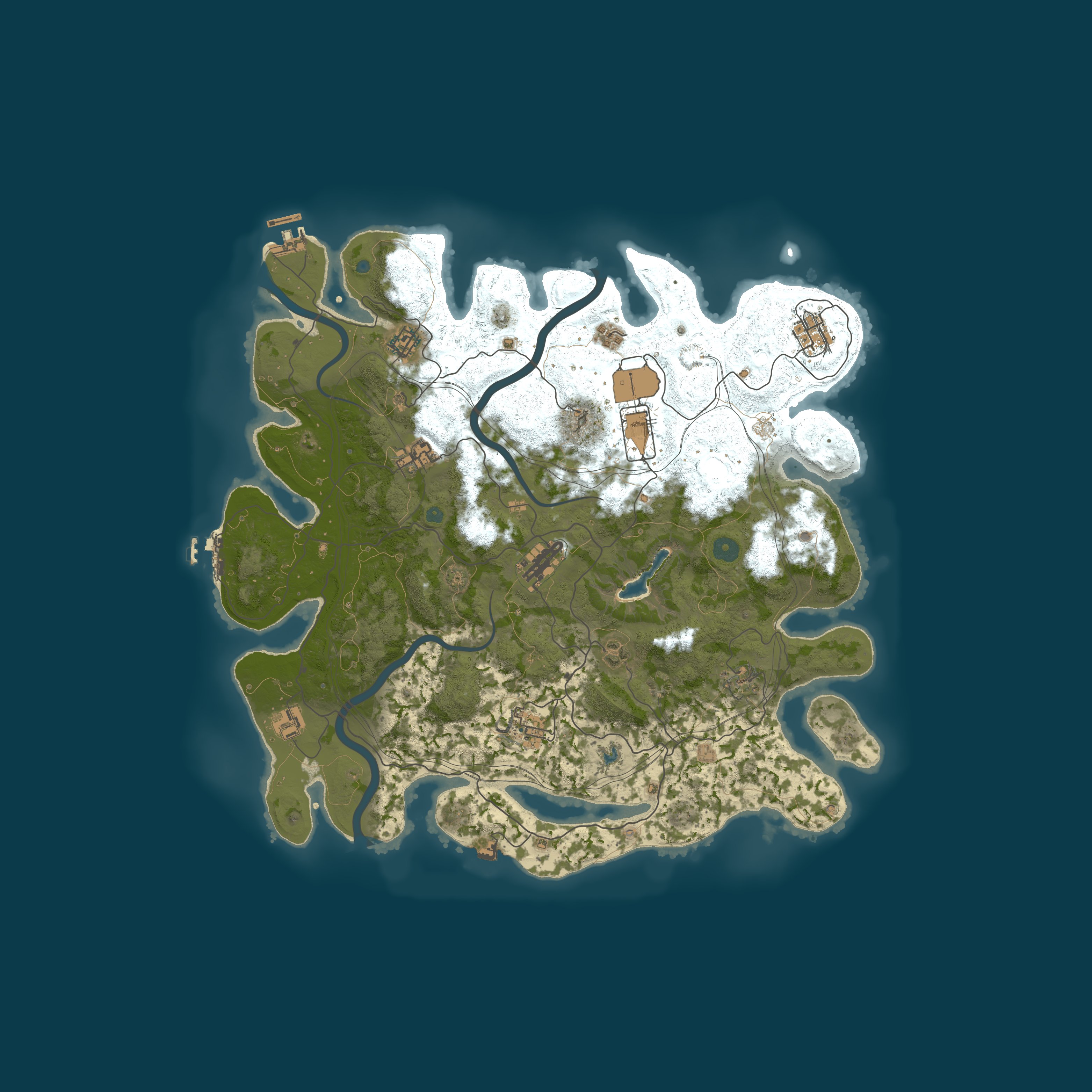 Procedural Map, size 4250, seed 4252835501
