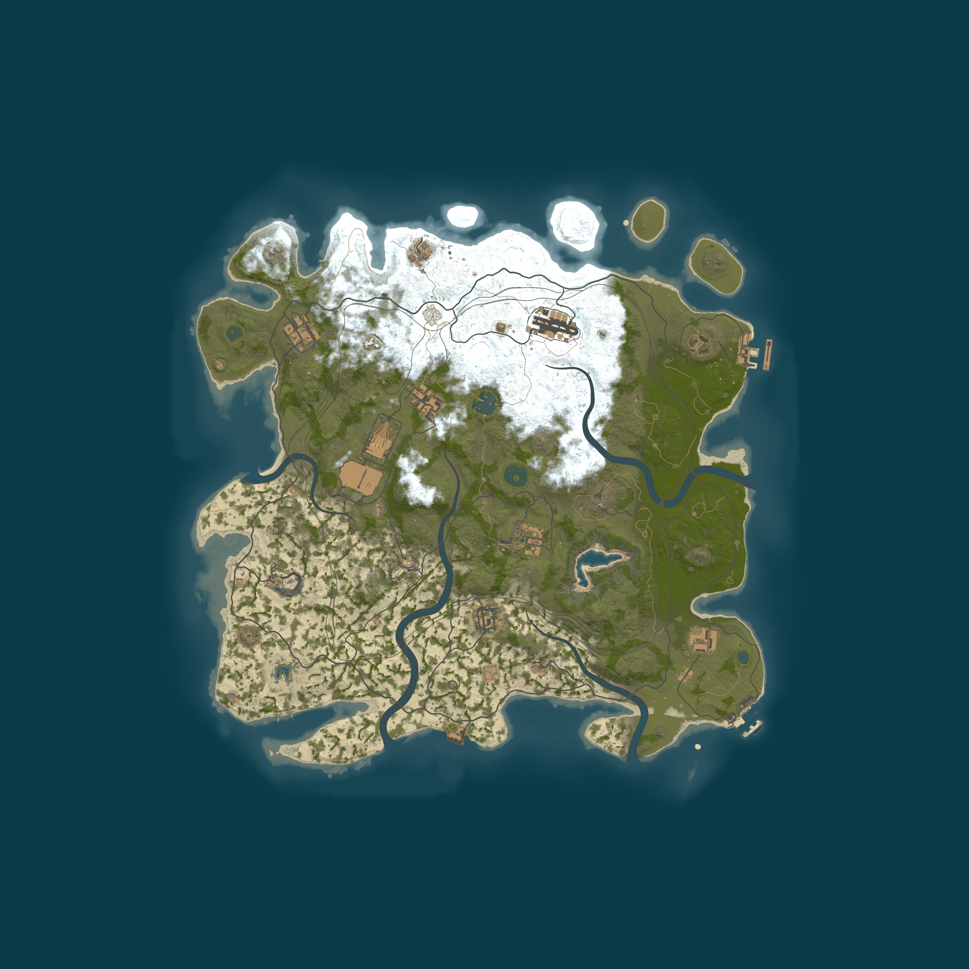 Procedural Map, size 4250, seed 32108024