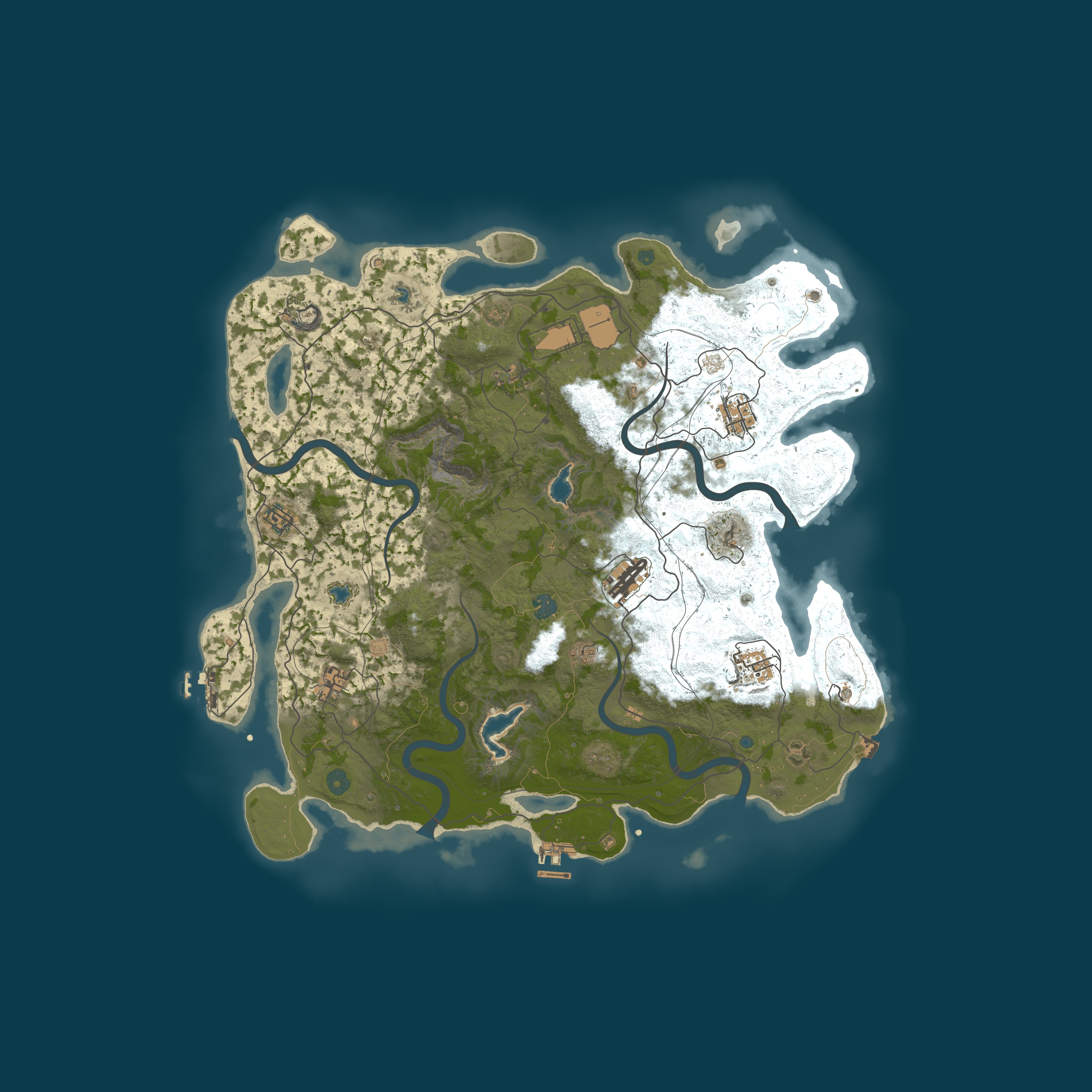 Map for EU RustNChill X10 | PvE | KITS | PURGE | BACKPACKS