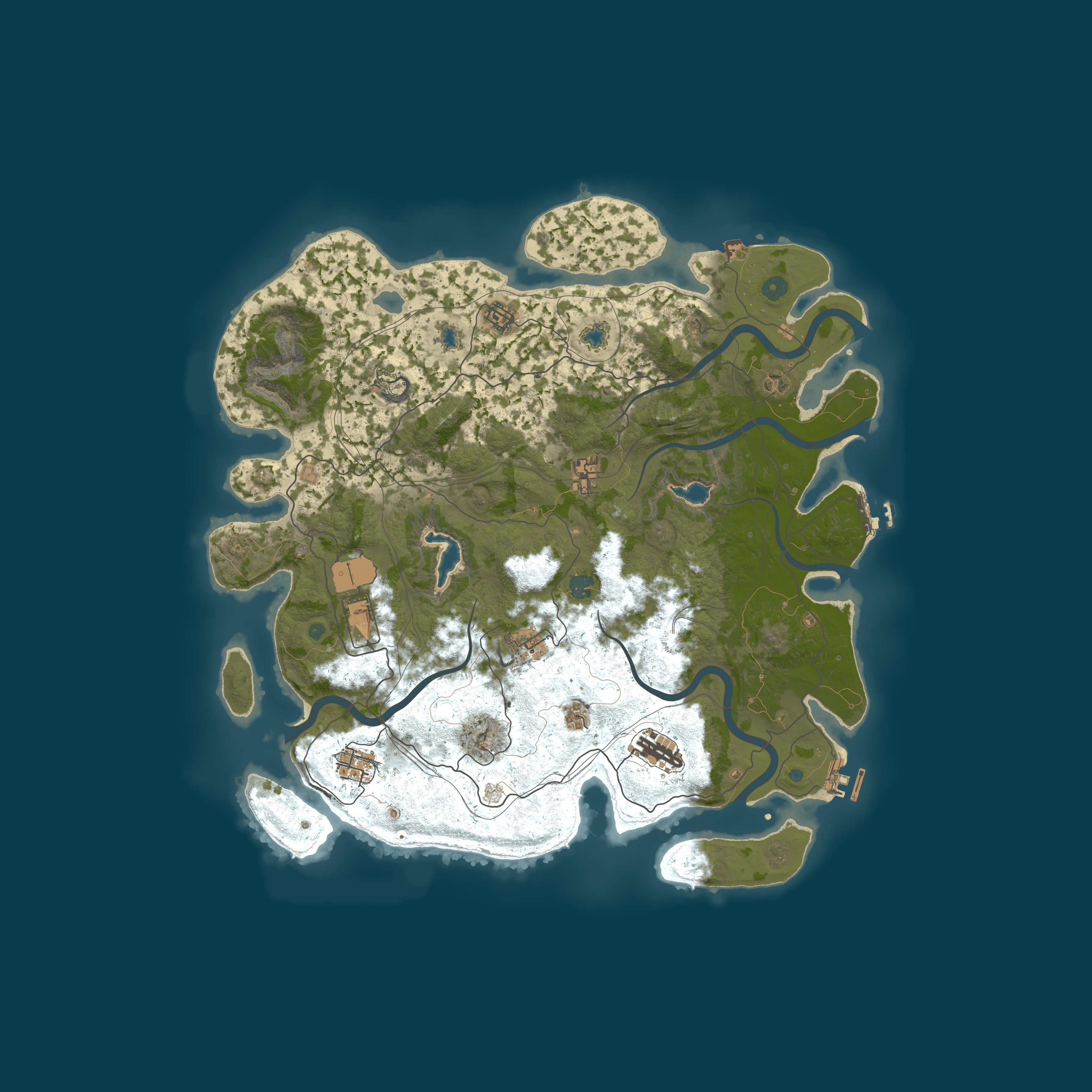 Map for [AU] Rust Captain Server - Weekly Fri Solo/Duo only.