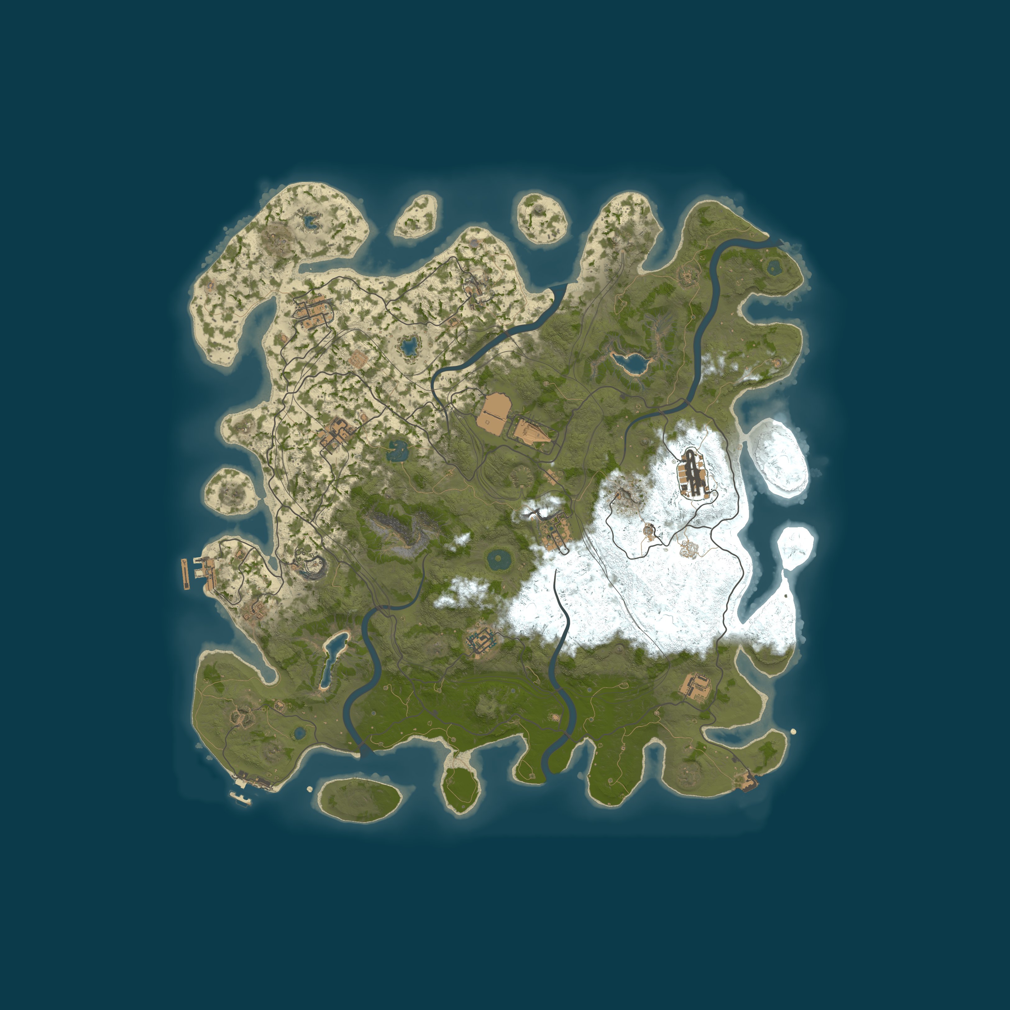 Map for EndlessRust PvE/PvP-Zones 2x|SkillTree|AlphaLoot|Quests|TP