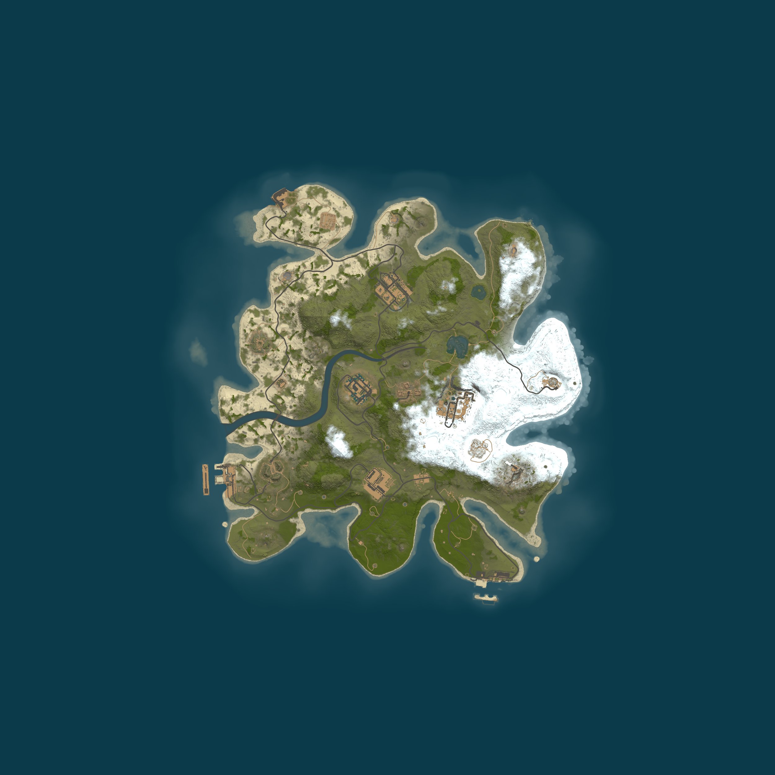 Procedural Map, size 3000, seed 1765361574