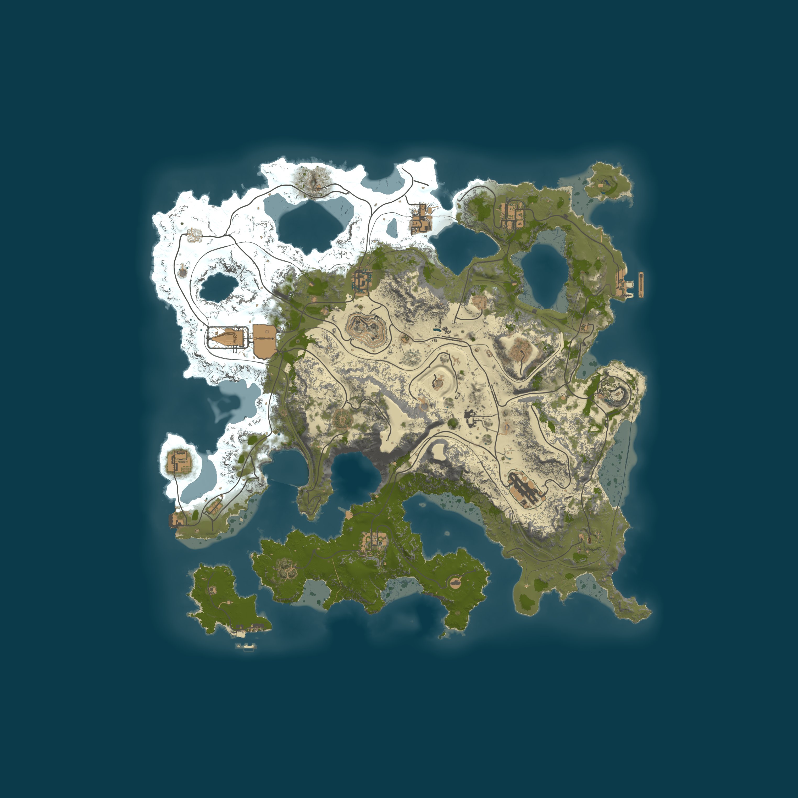 Noria Island map
