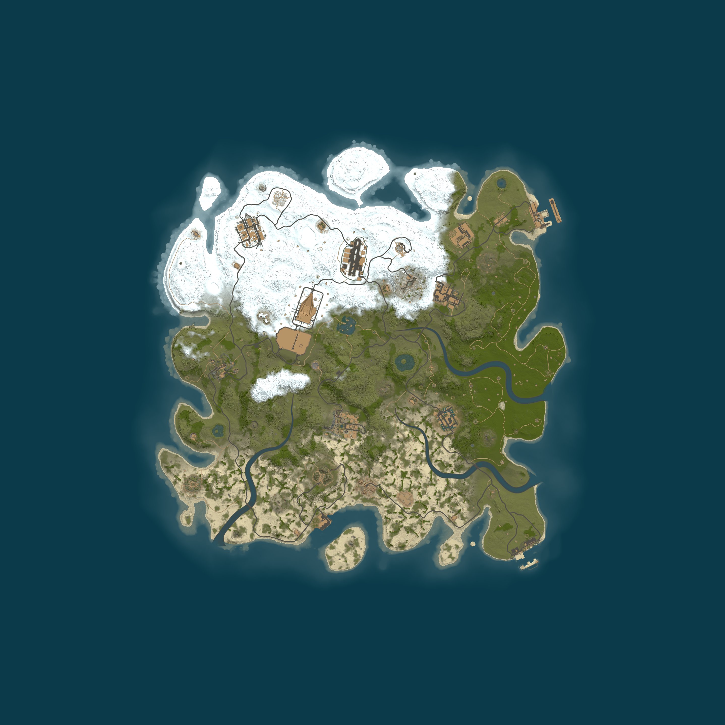 Procedural Map, size 3750, seed 268461790