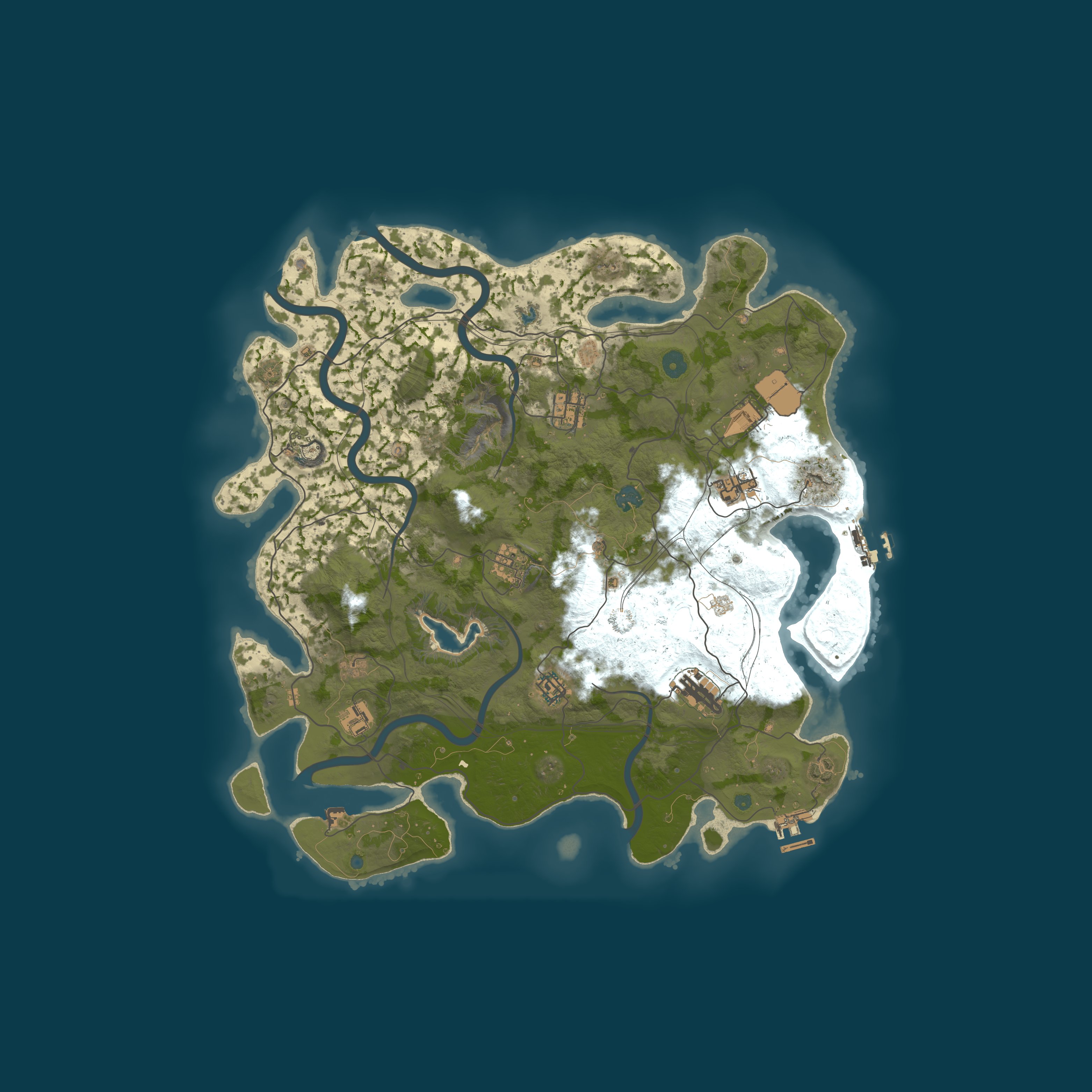 Map for [EU] Rainbow Party | PVE | EN/GER | [Raidbases|NPC|Events|Skins