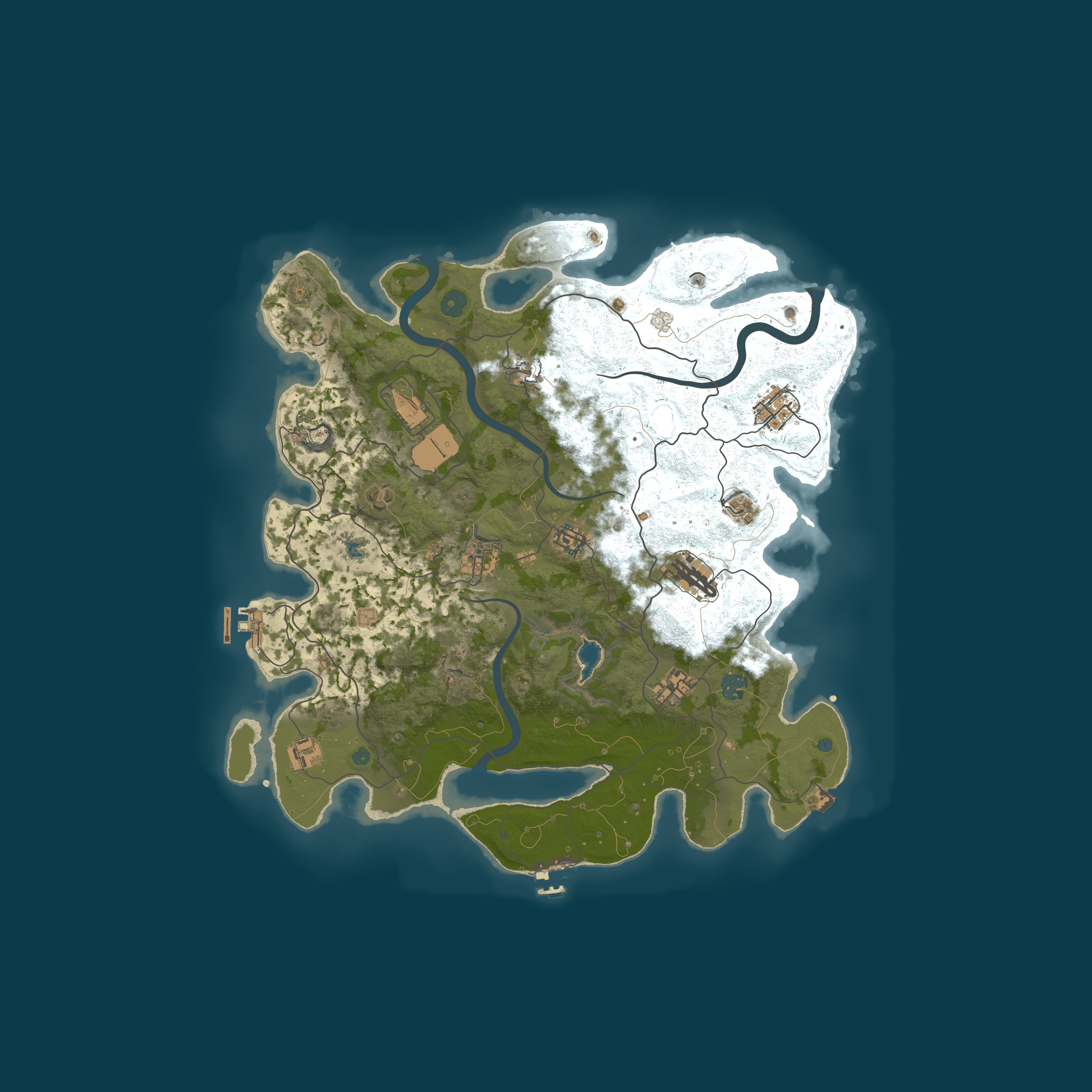 Procedural Map, size 4000, seed 769221