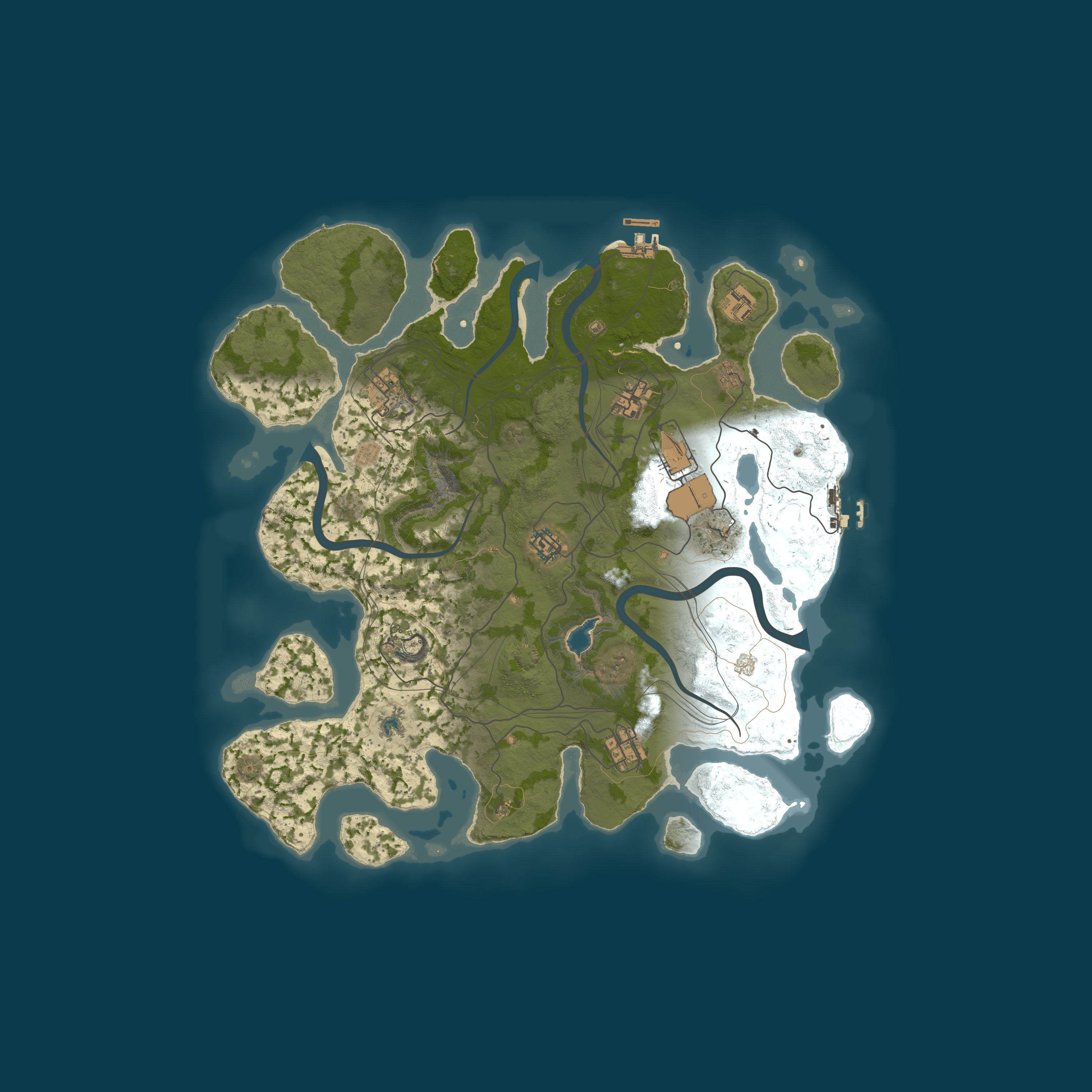 Map for No Rules | 100x Staging | Clans | Symmetry | Cars