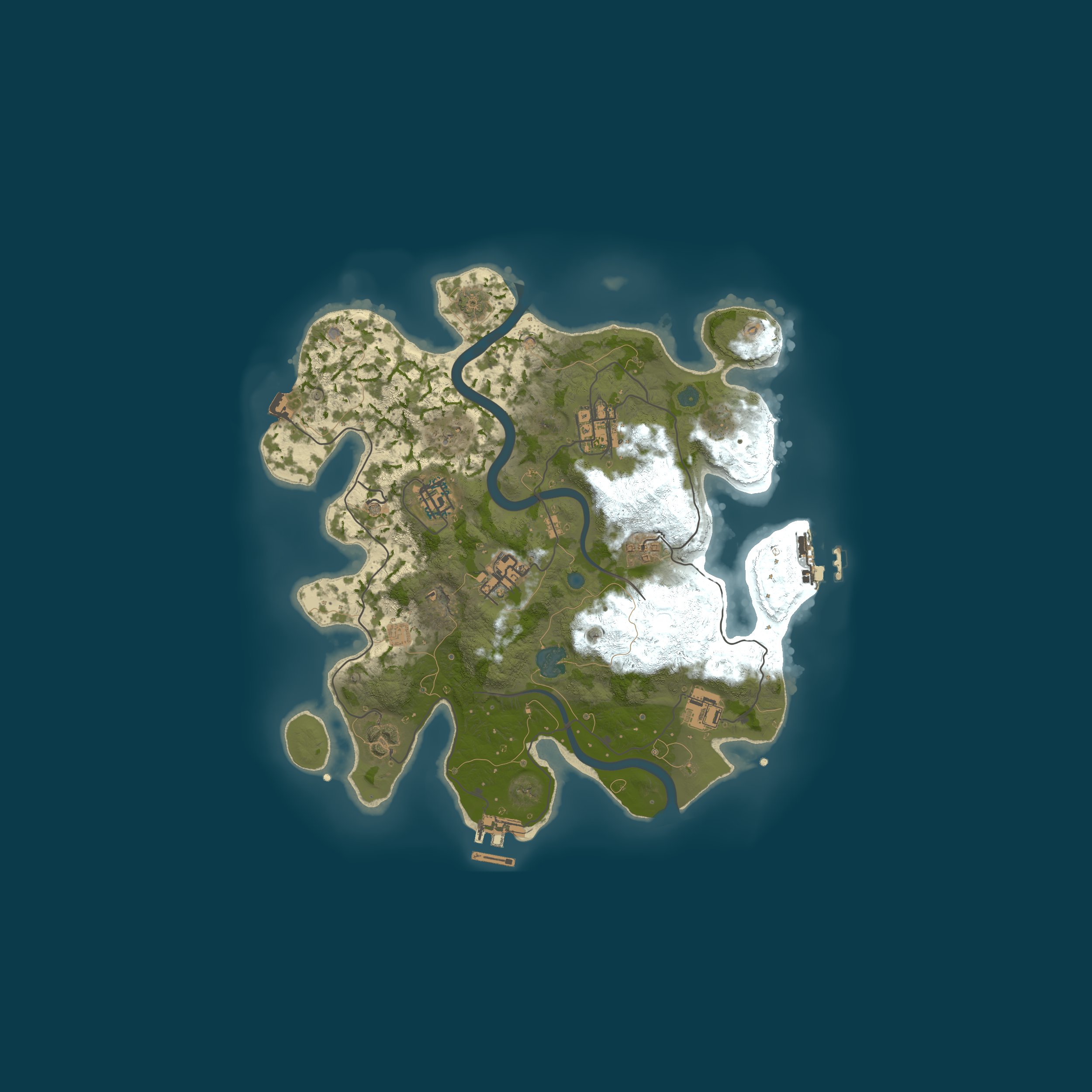 Procedural Map, size 3000, seed 2481064