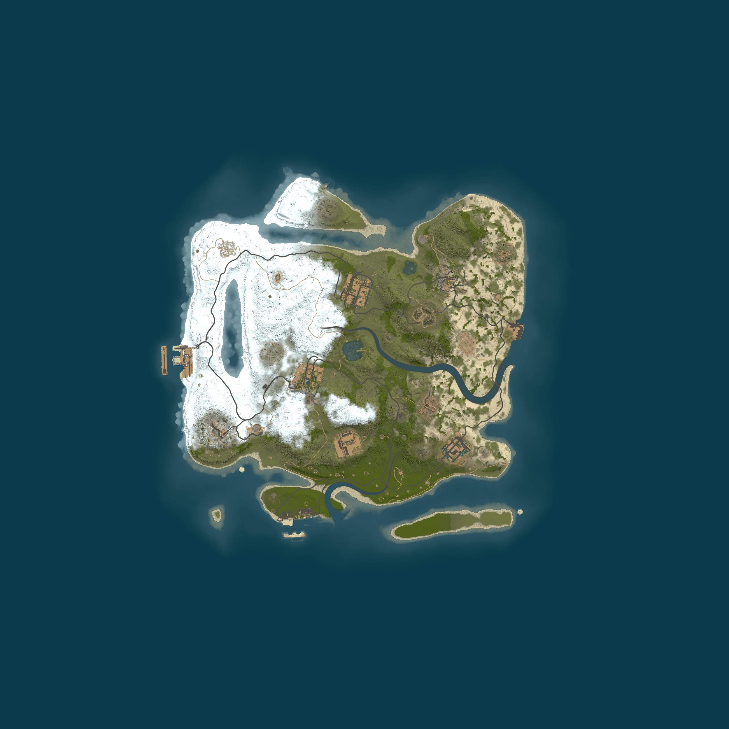 Procedural Map, size 3000, seed 77777
