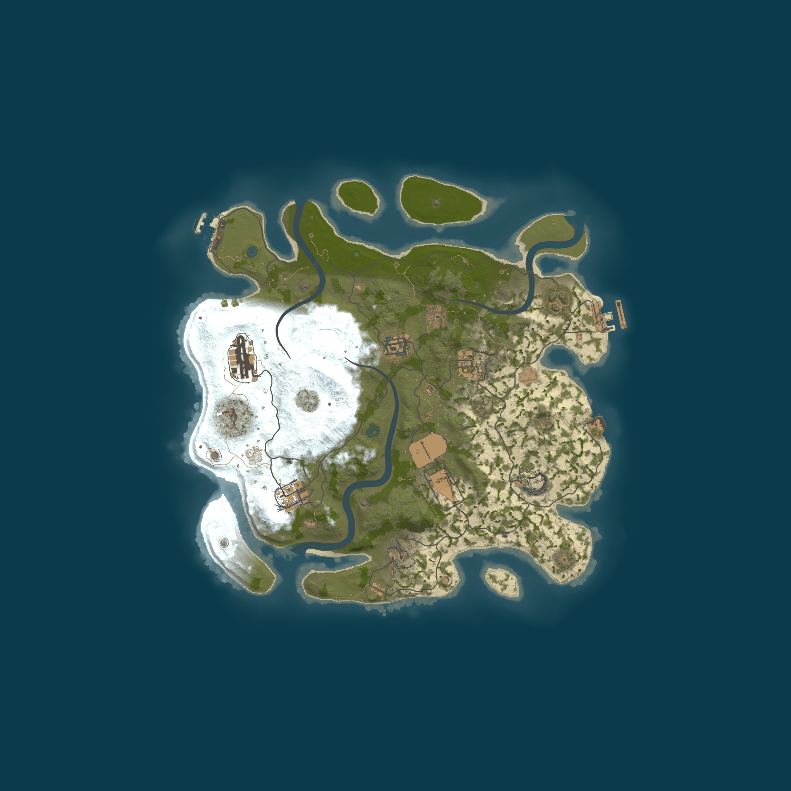 Map for [US] Rust Isle Random Item Jump 10x FUN EVENTS Wiped 6/25
