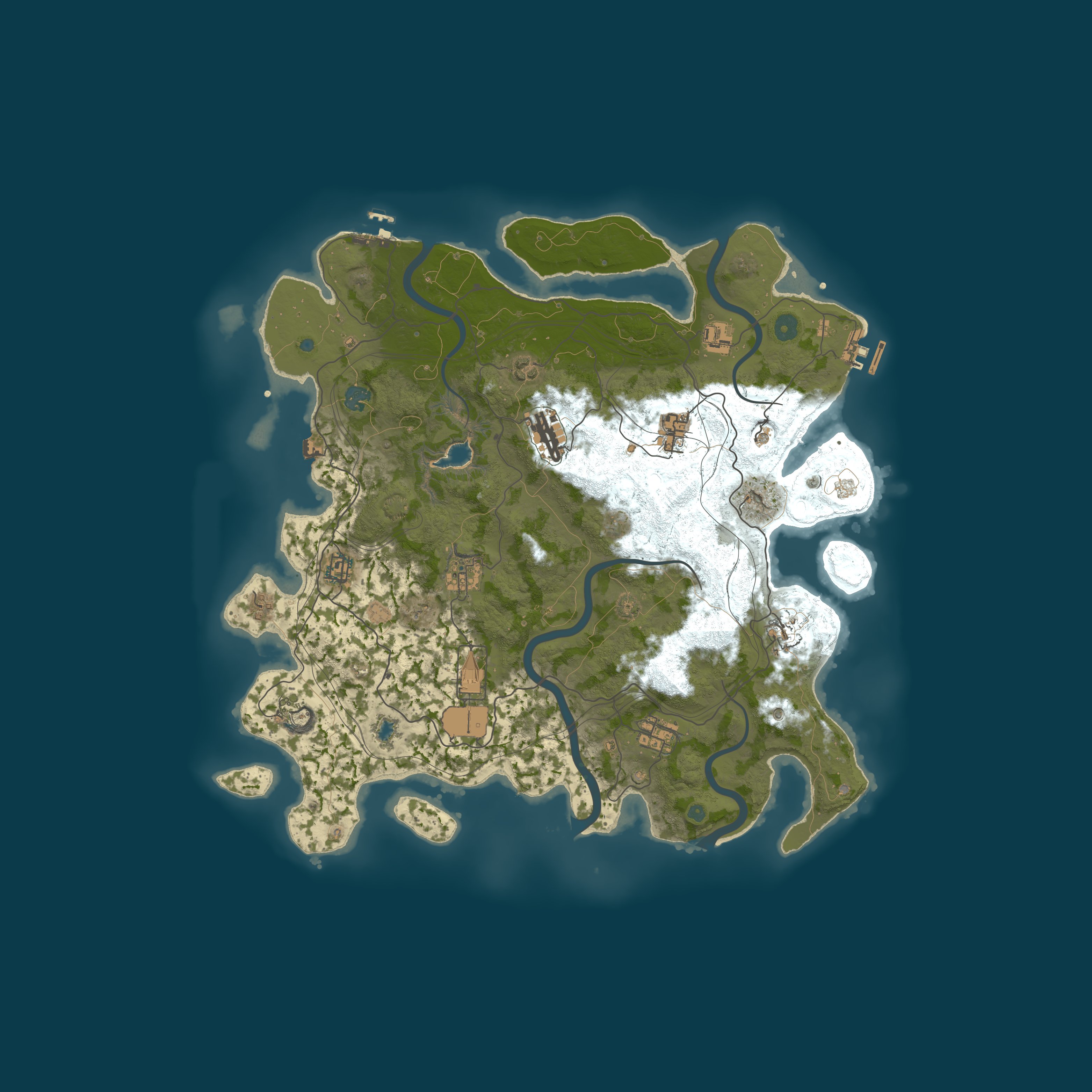 Custom Map, size 4250, seed 1337
