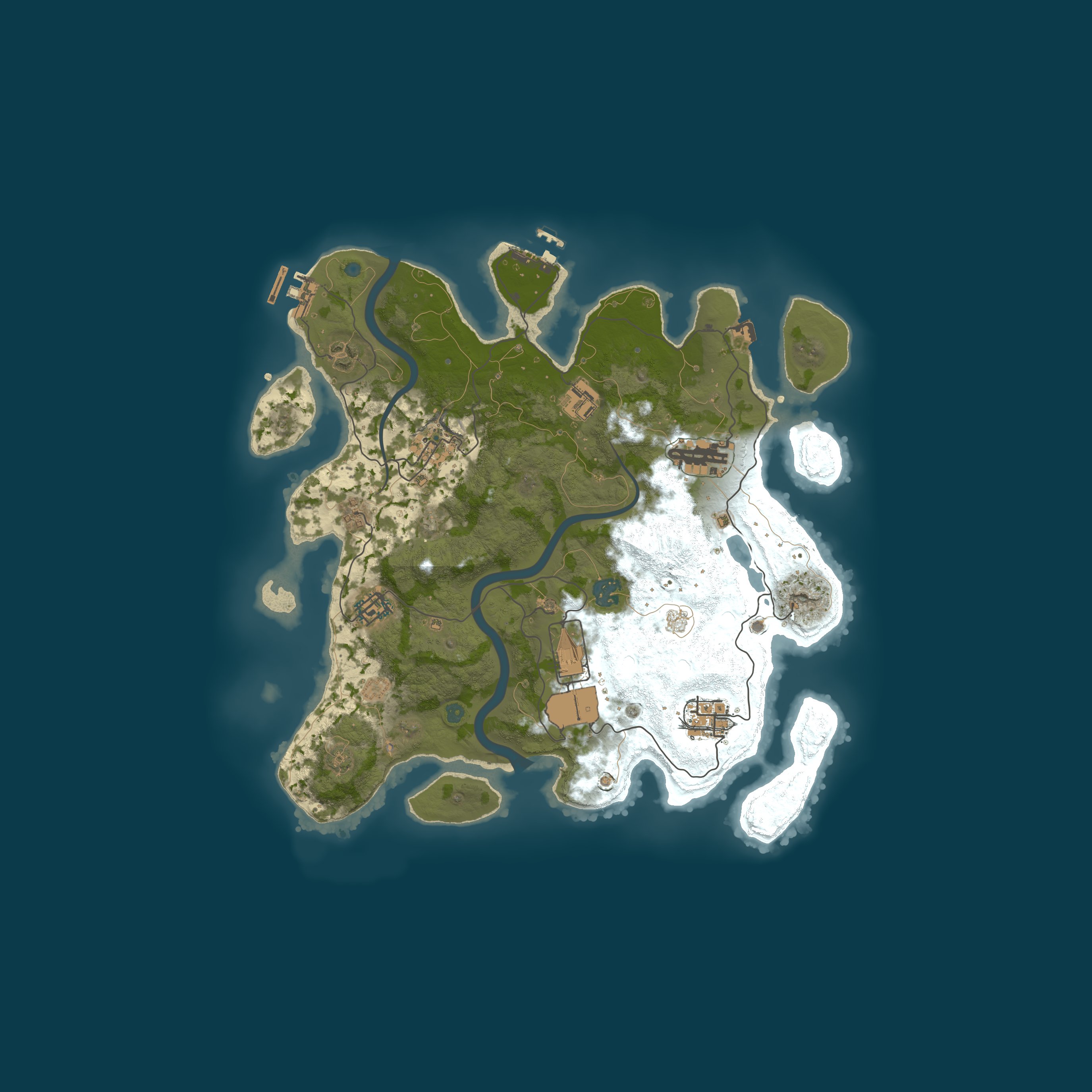 Procedural Map, size 3500, seed 23