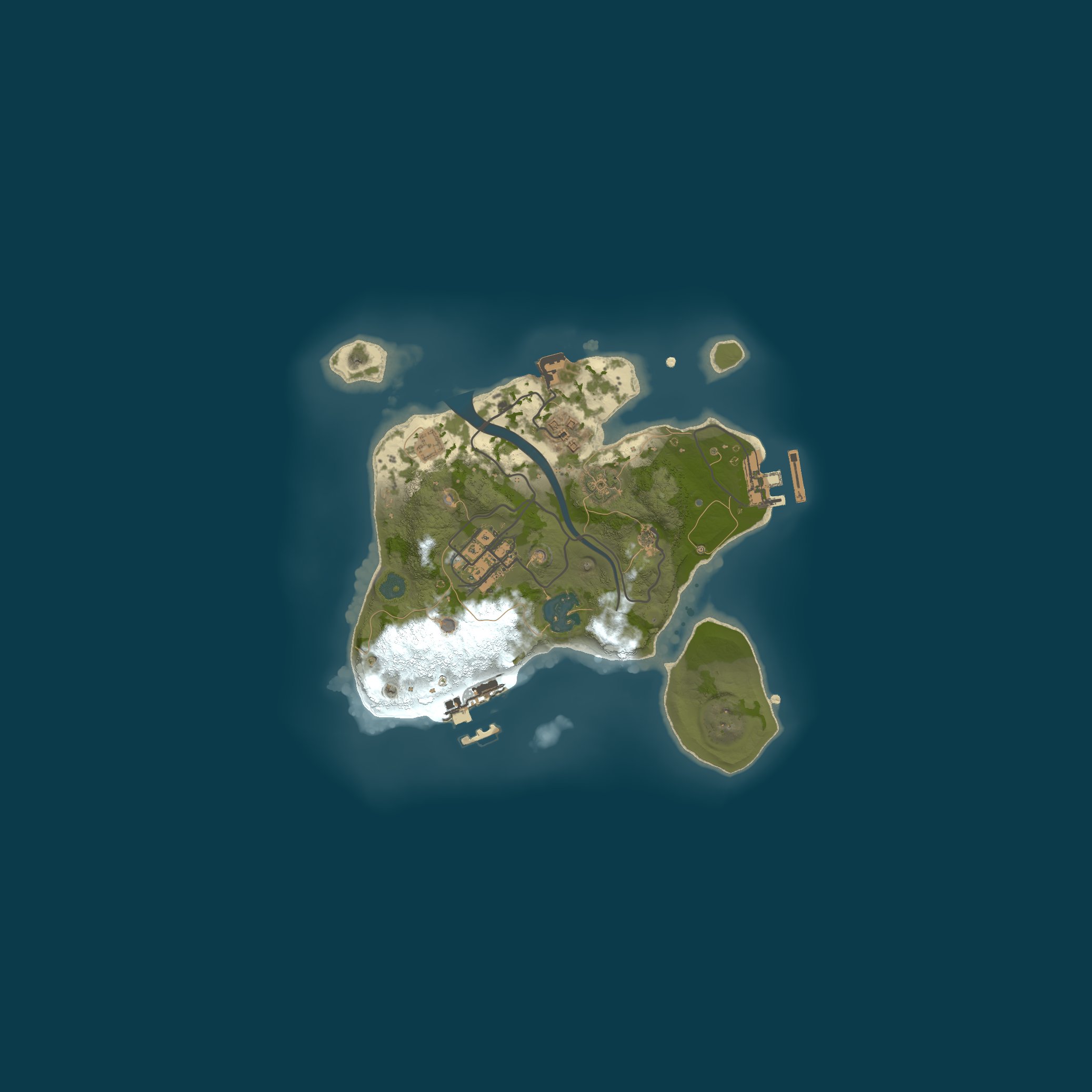 Procedural Map, size 2150, seed 67030