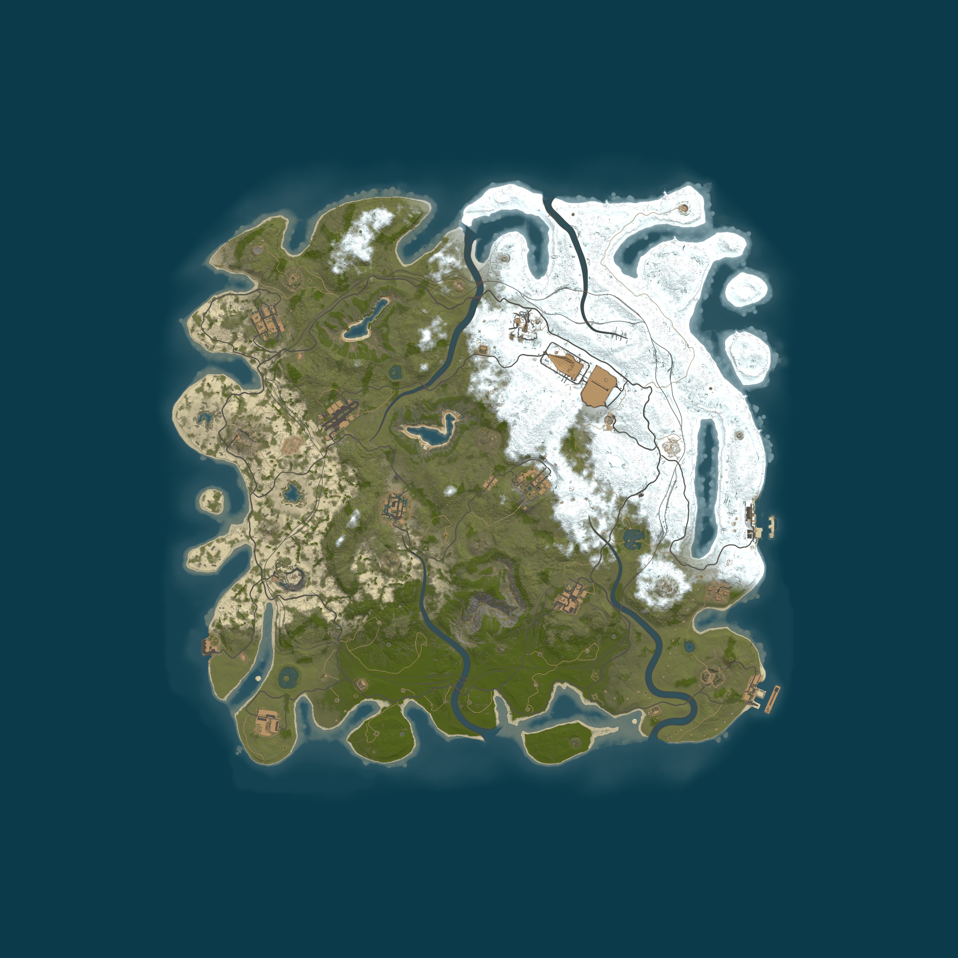 Custom Map, size 4500, seed 1337