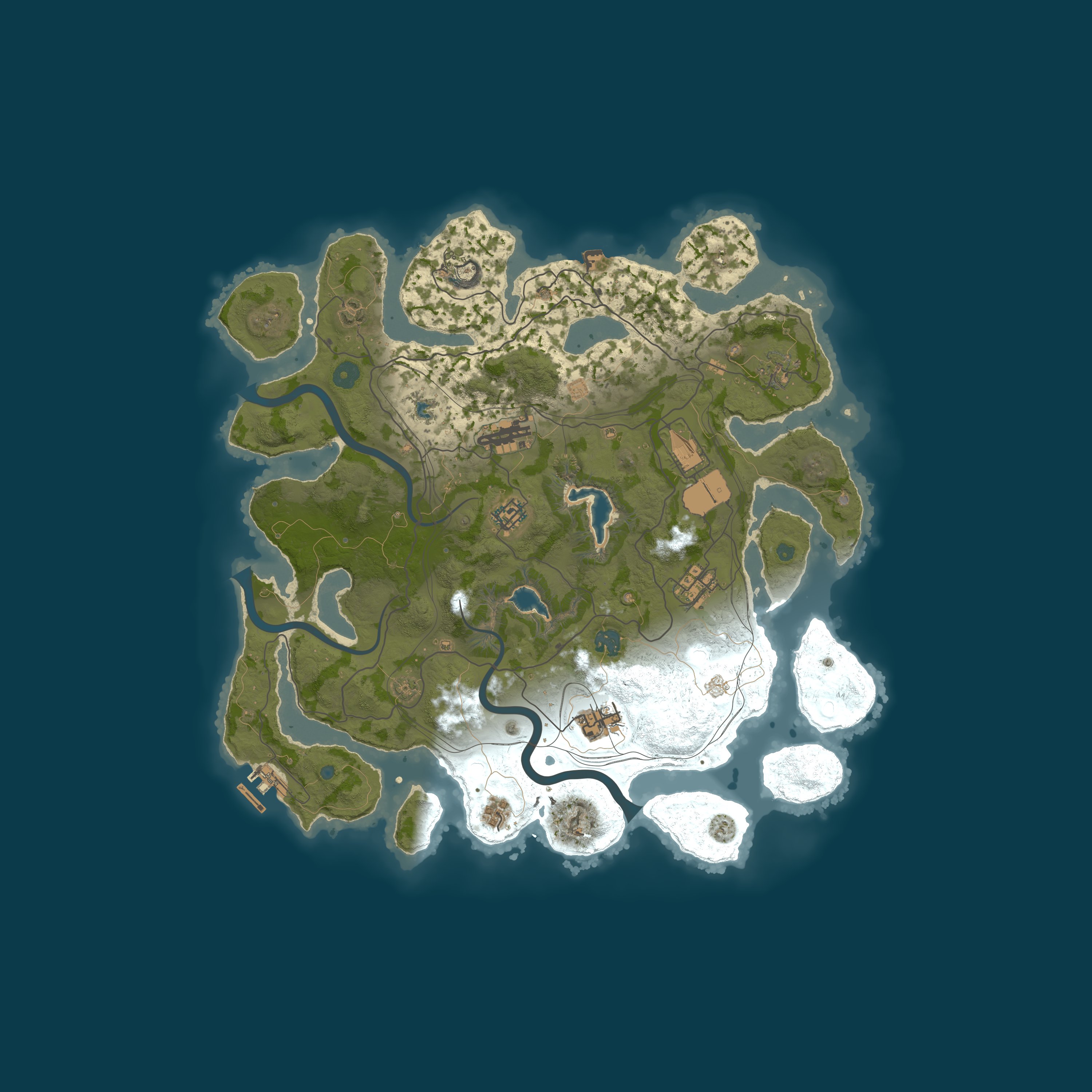 Map for FinnaRUST|2X|PVP|18+|Offline Raid Protection|