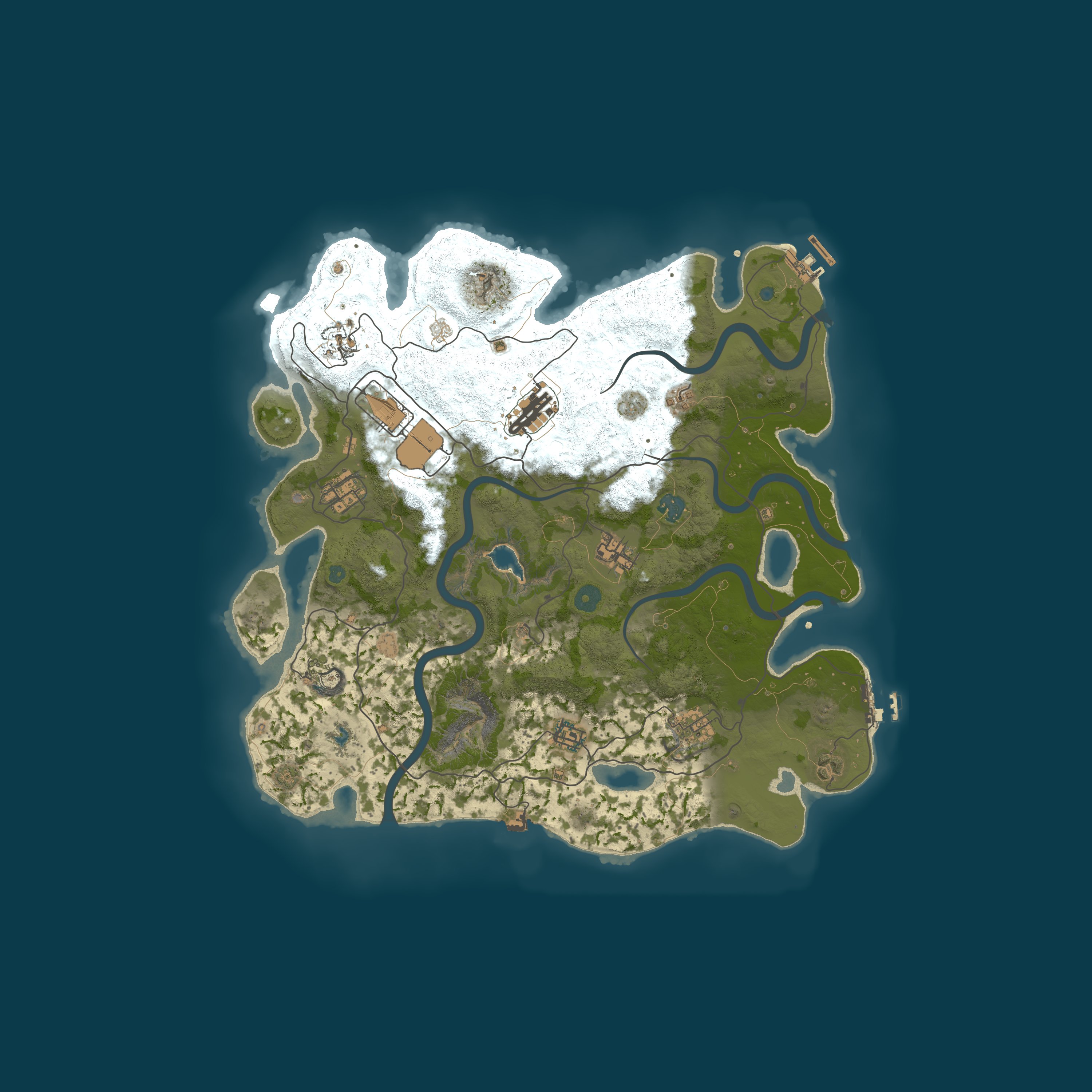 Map for [EU] Lucky Duck PvE | No Raiding | Zombies | Bosses | Events