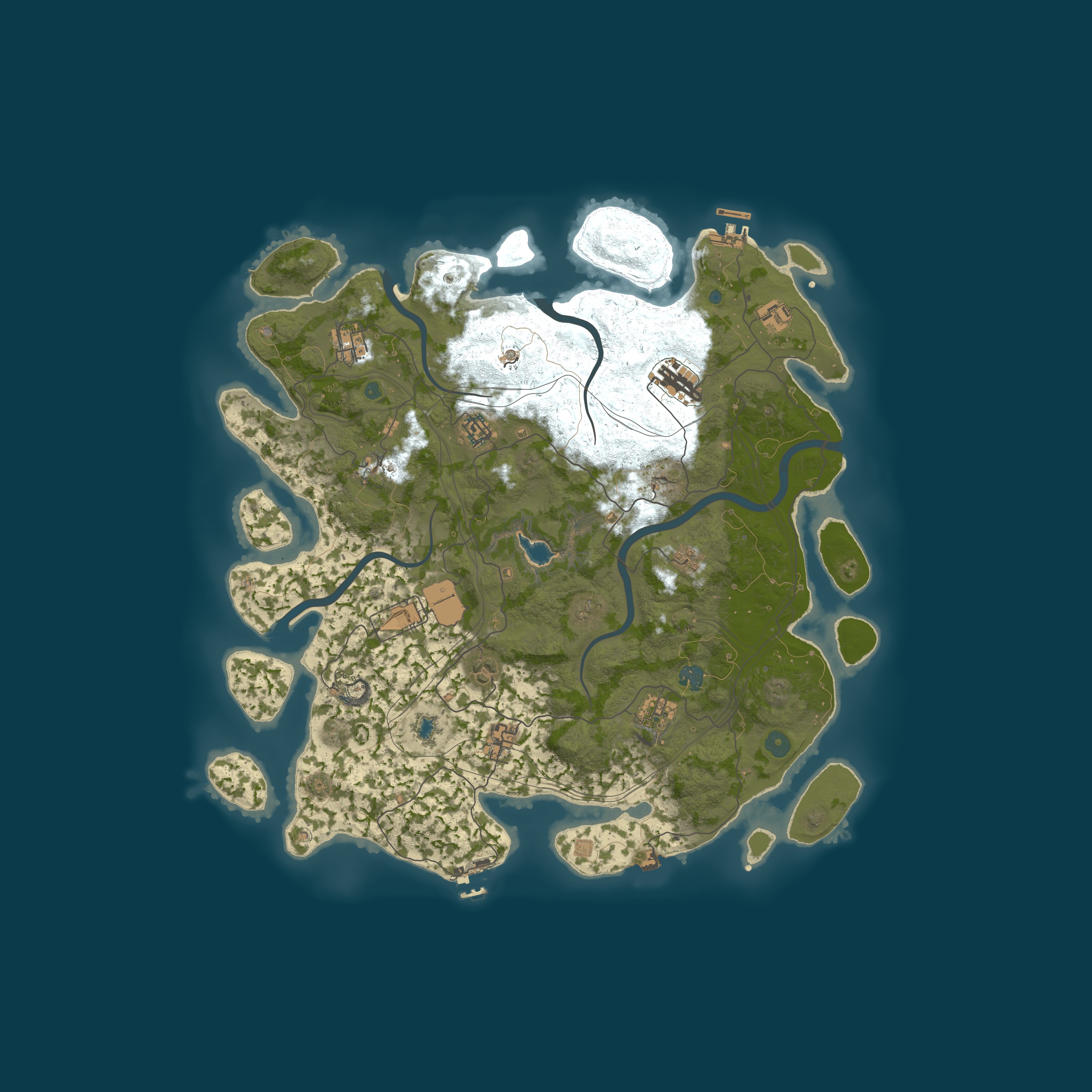 Procedural Map, size 4300, seed 595355838