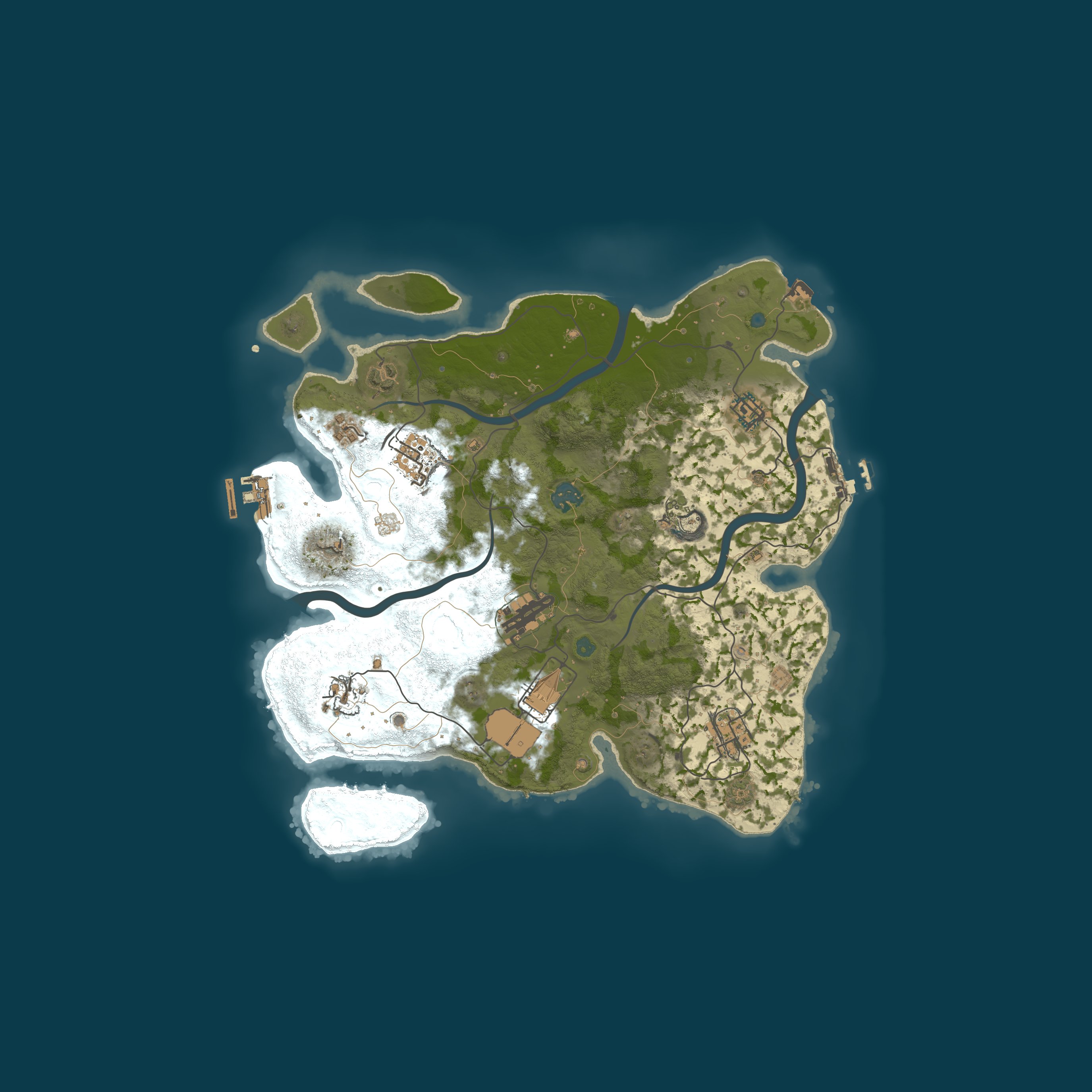 Map for Kuro's Solo Rust Adventure