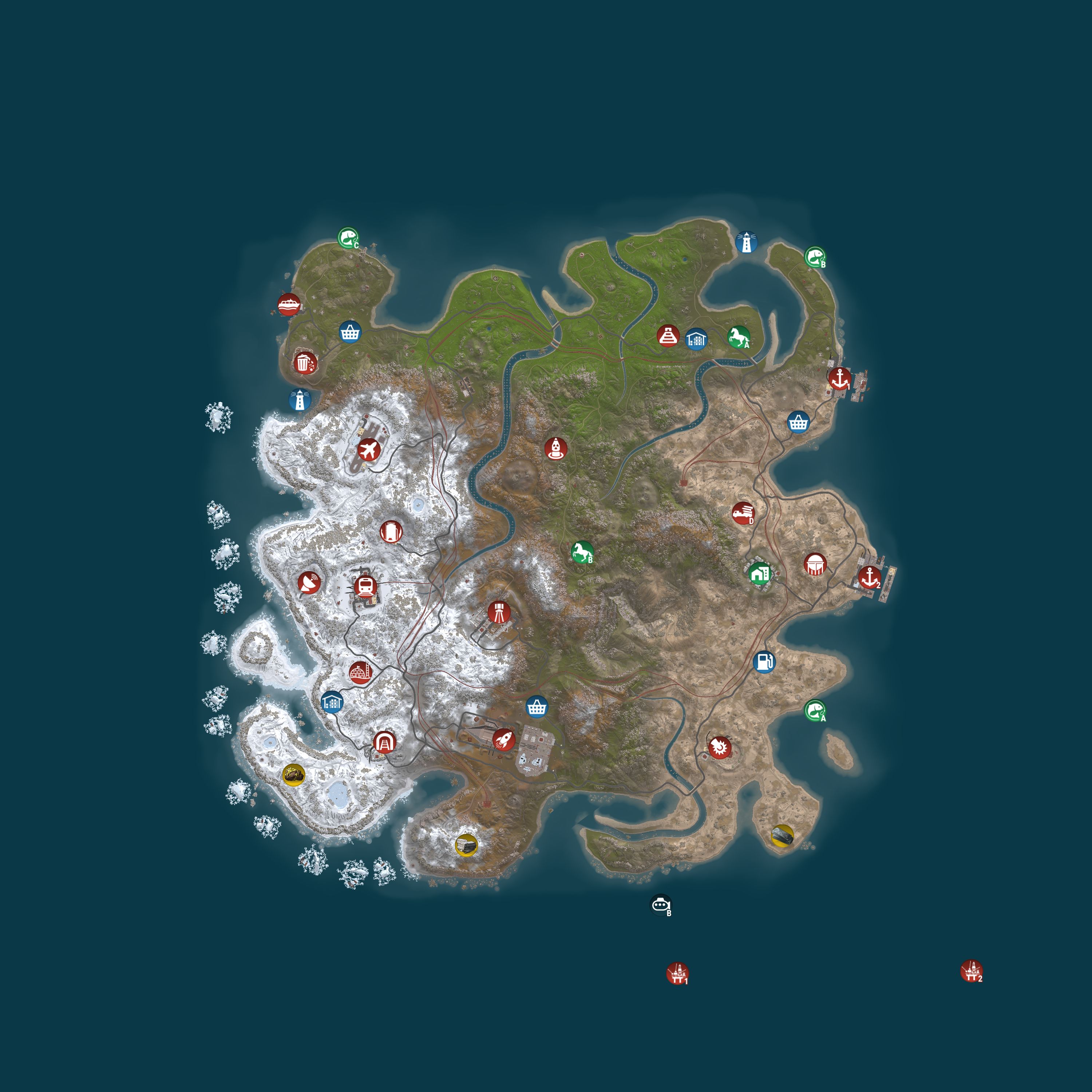 Map for Magic Rust #24 — Vanilla 2x (Solo/Duo/Trio) | Pyccкий