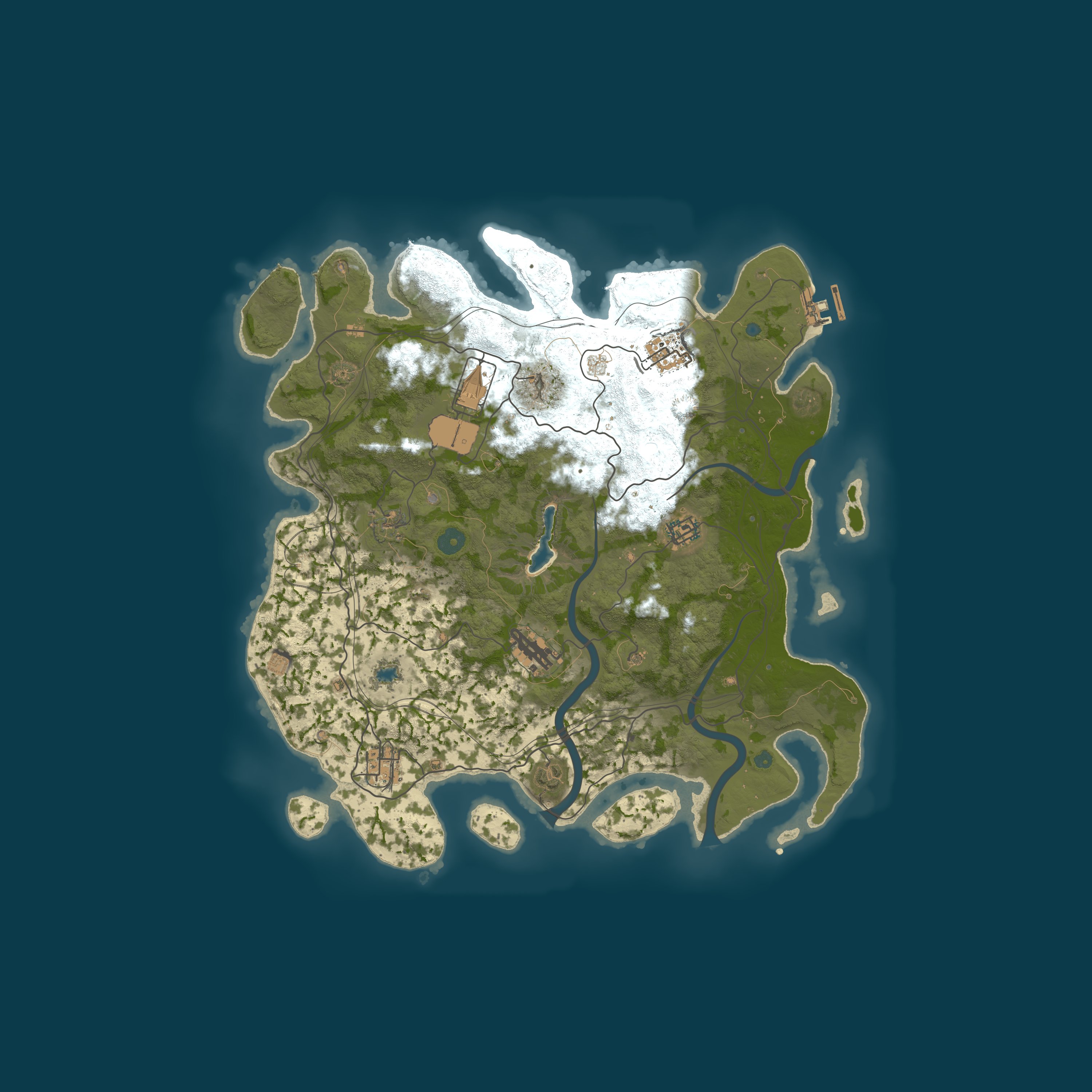 Map for My Rust server | Powered by AMP