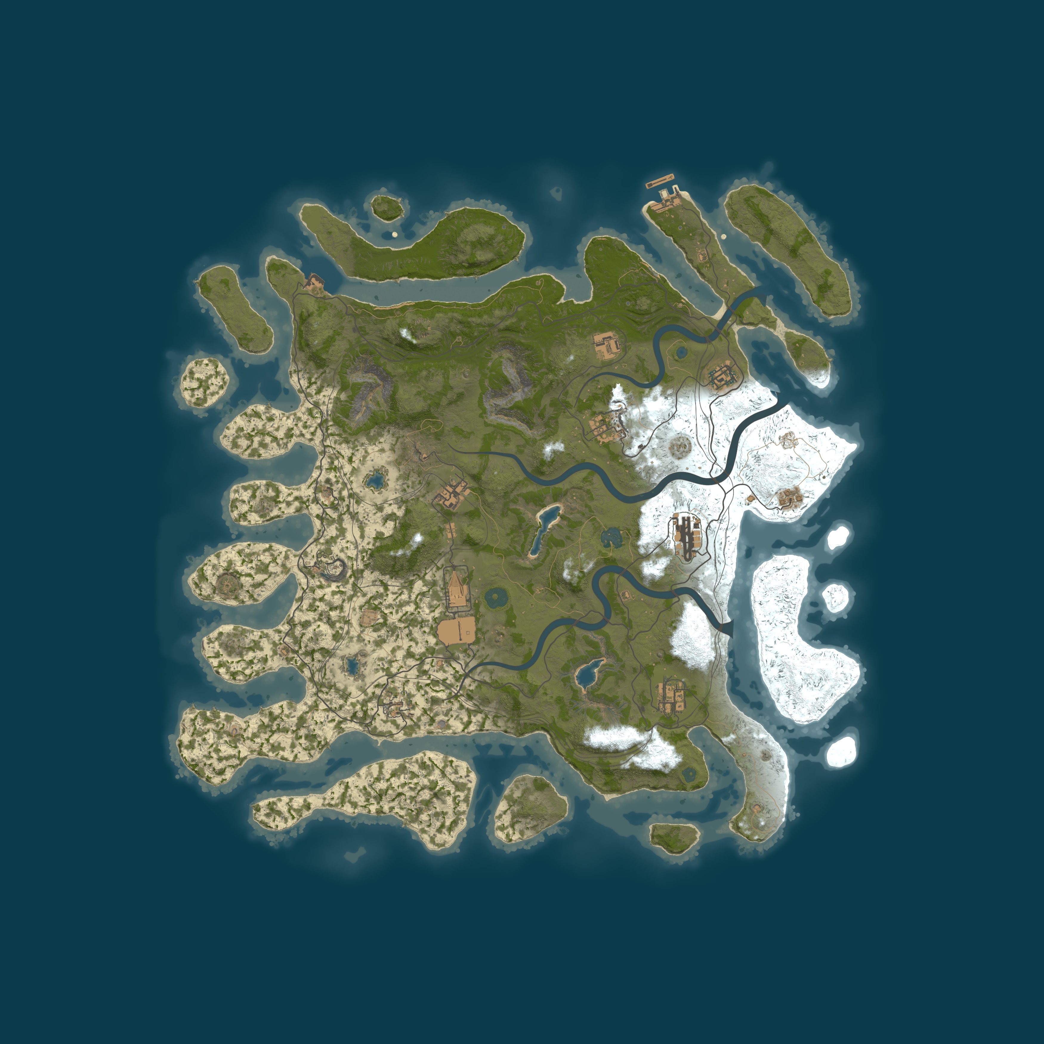 Map for Celestial Rust DUO x5 RAIDABLE BASES|TP|HOMES|KITS|+MORE