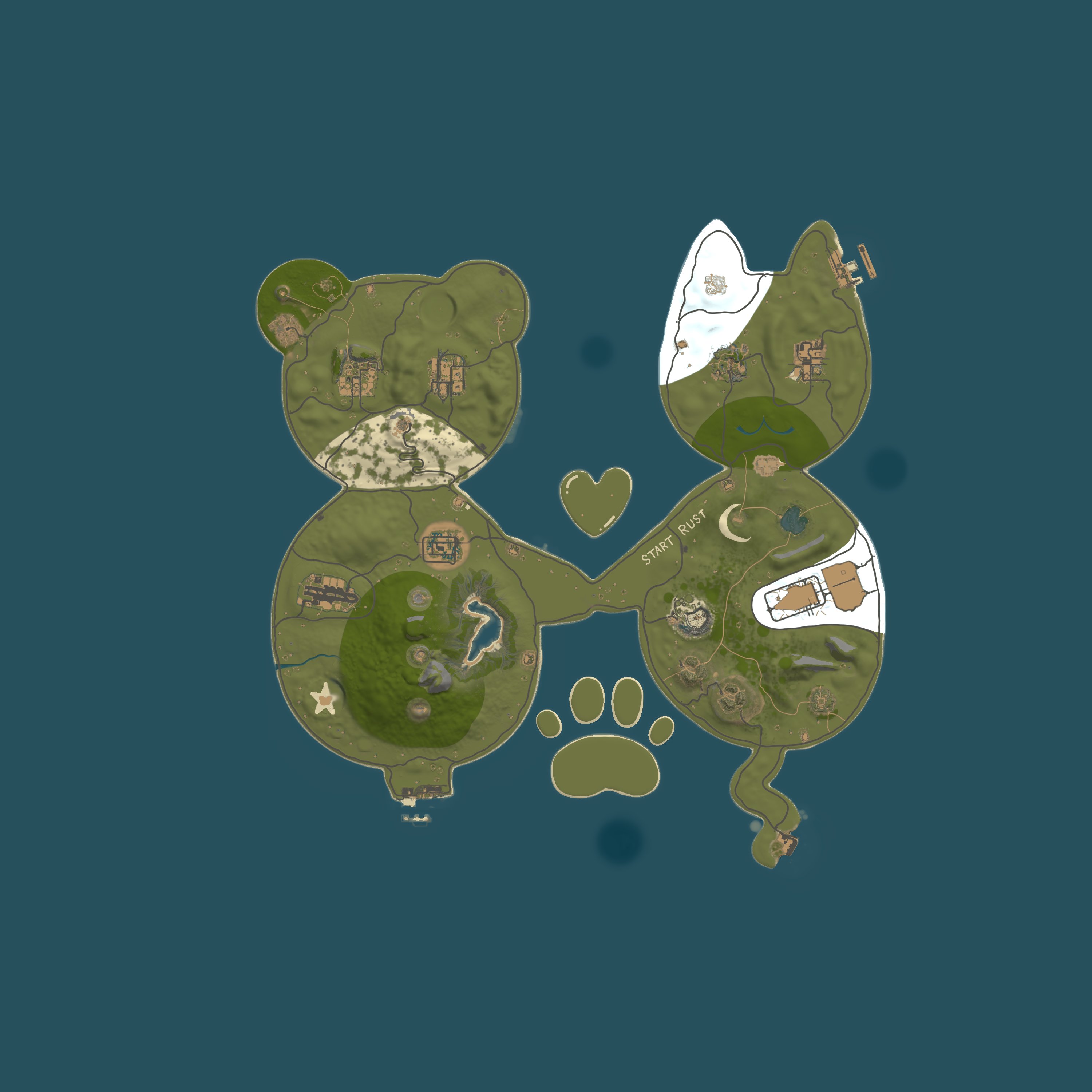 Rust map 4000/1337
