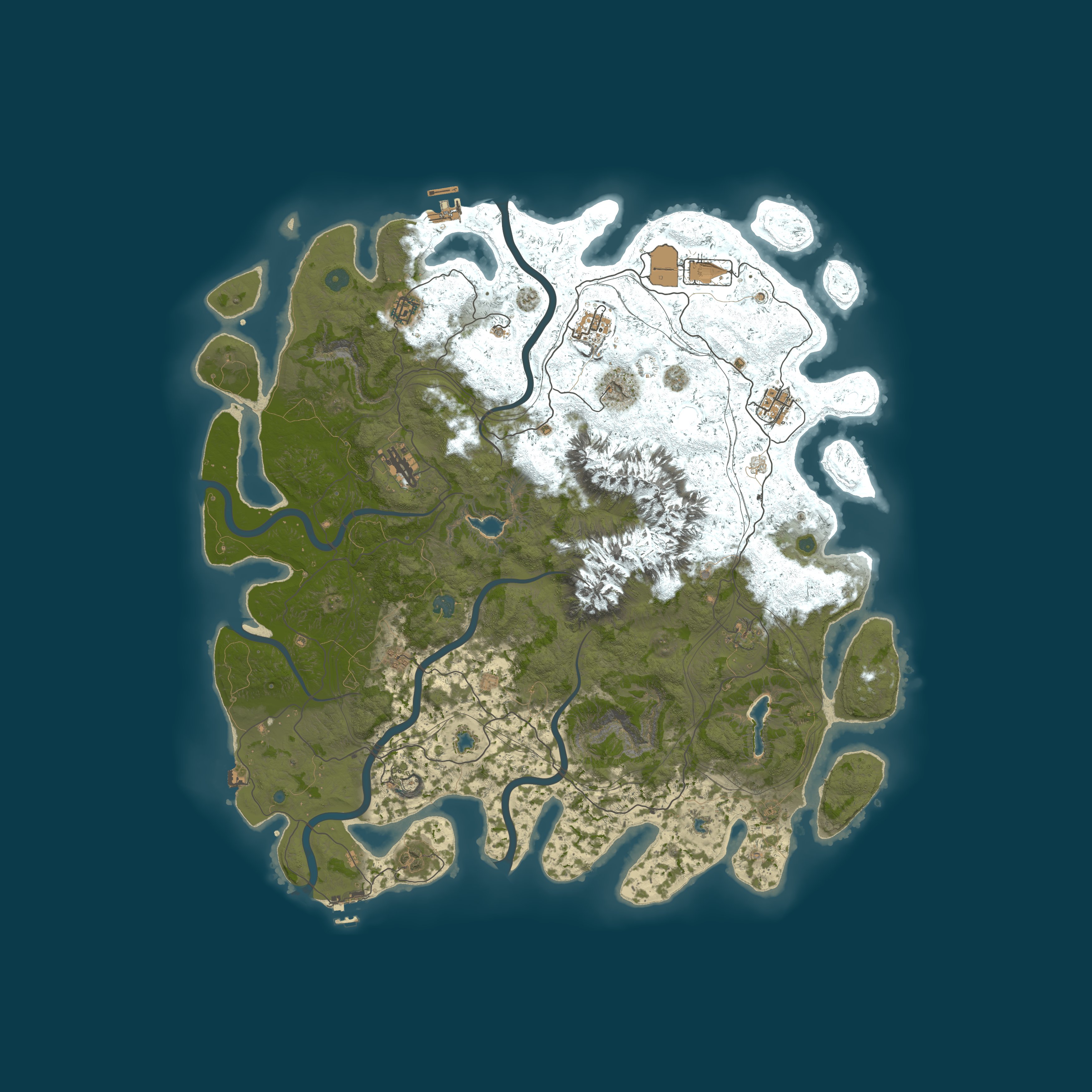 Map for Bloodforge Wasteland PVE