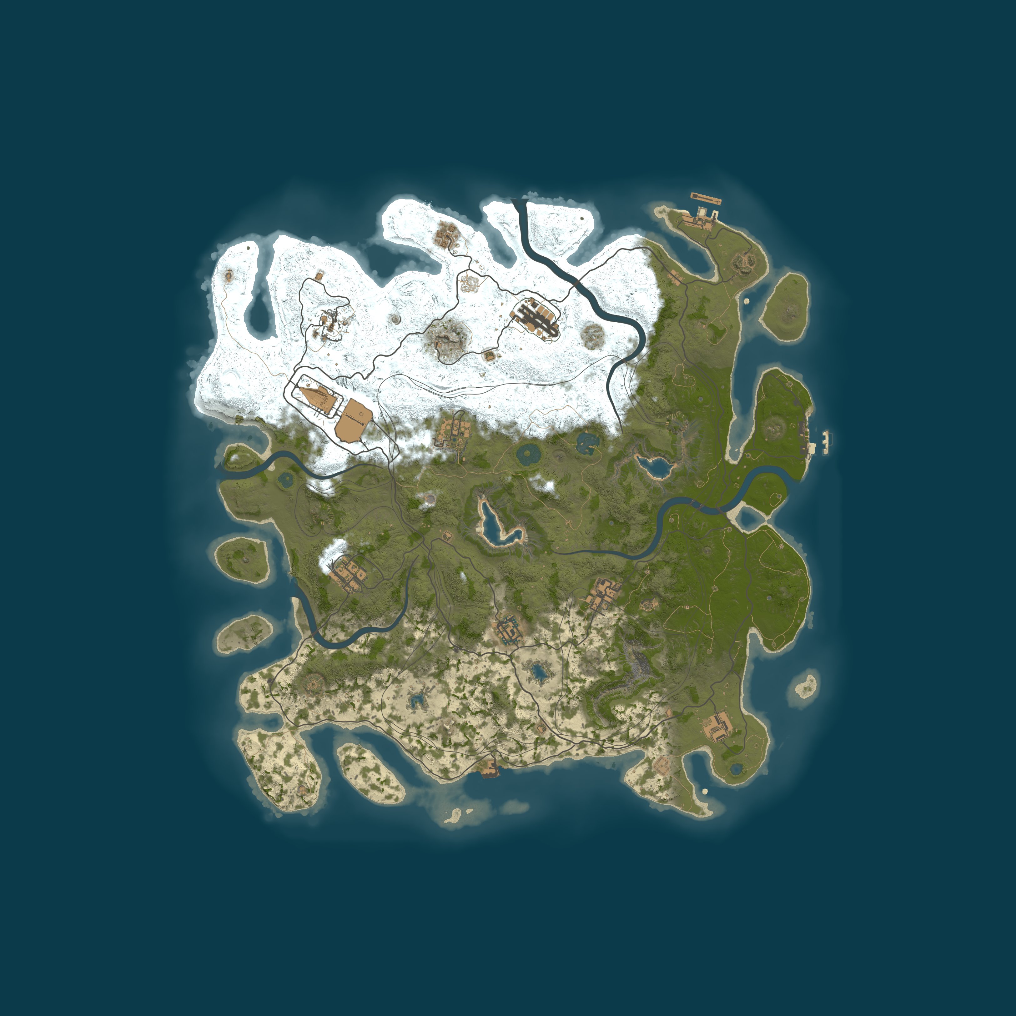 Map for Enchanted.gg EU 5x PvE | No Raiding/Killing | Noob Friendly