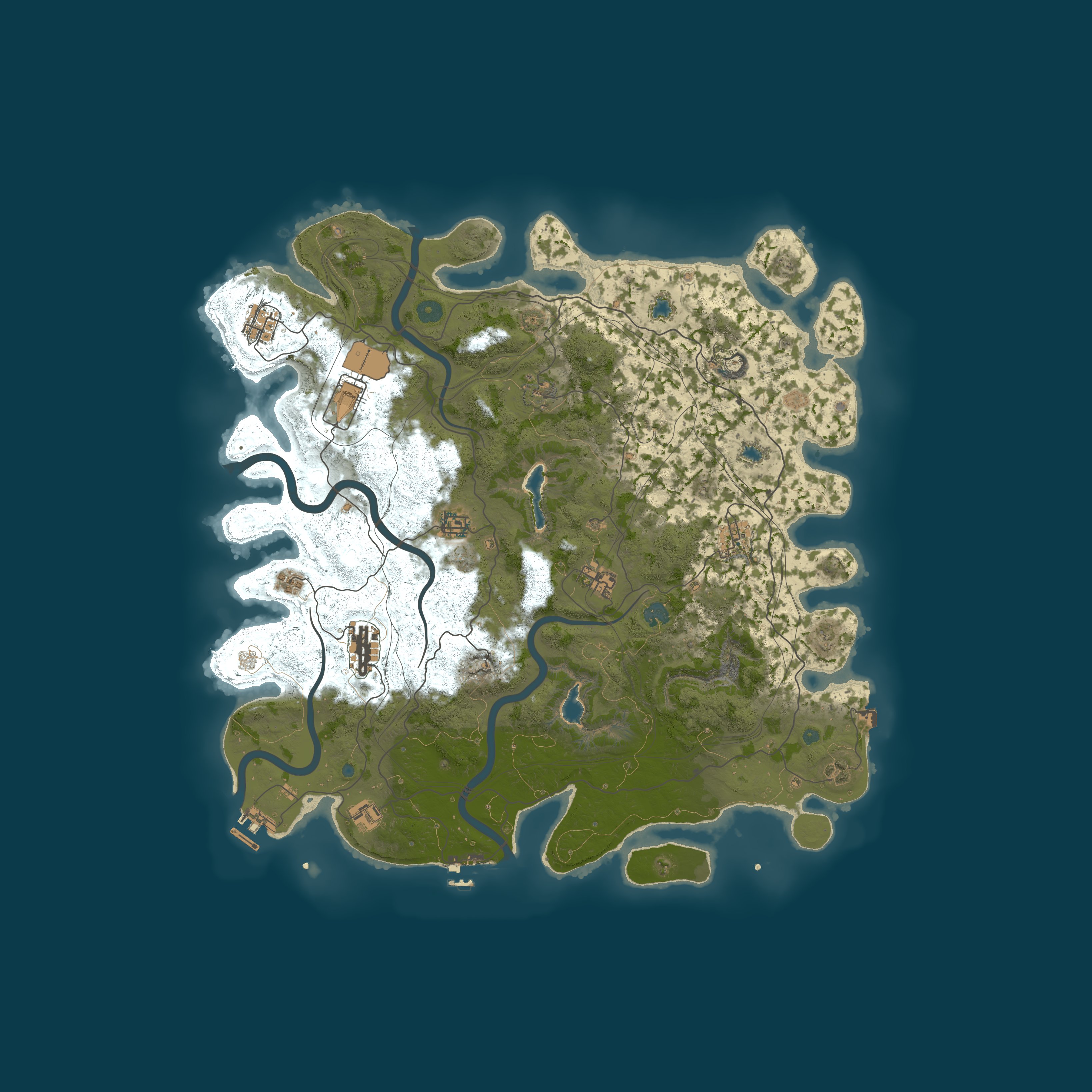 Procedural Map, size 4550, seed 123456