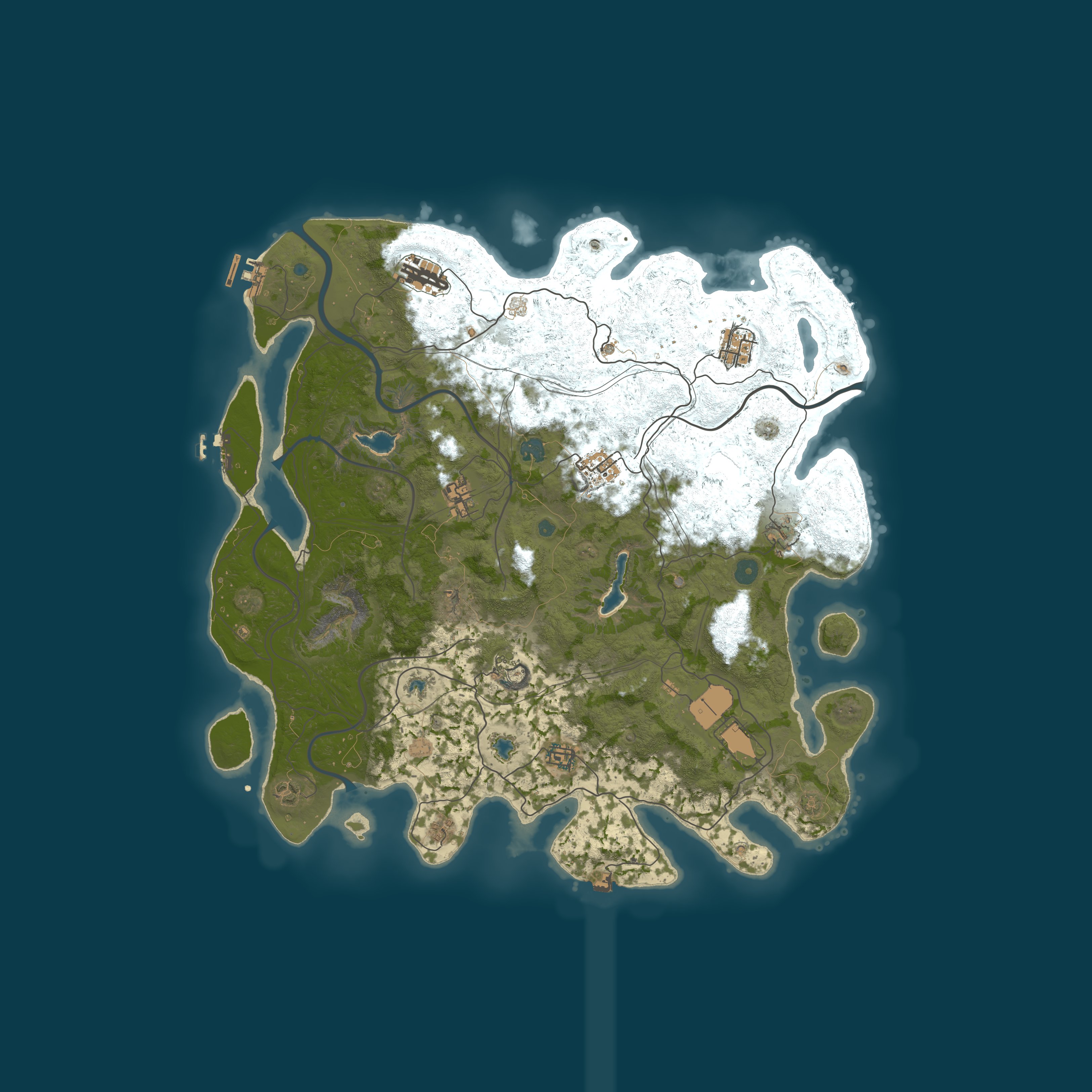 Map for 半萌·1000倍PVE不掉-无限耐久-据点-僵尸-养殖