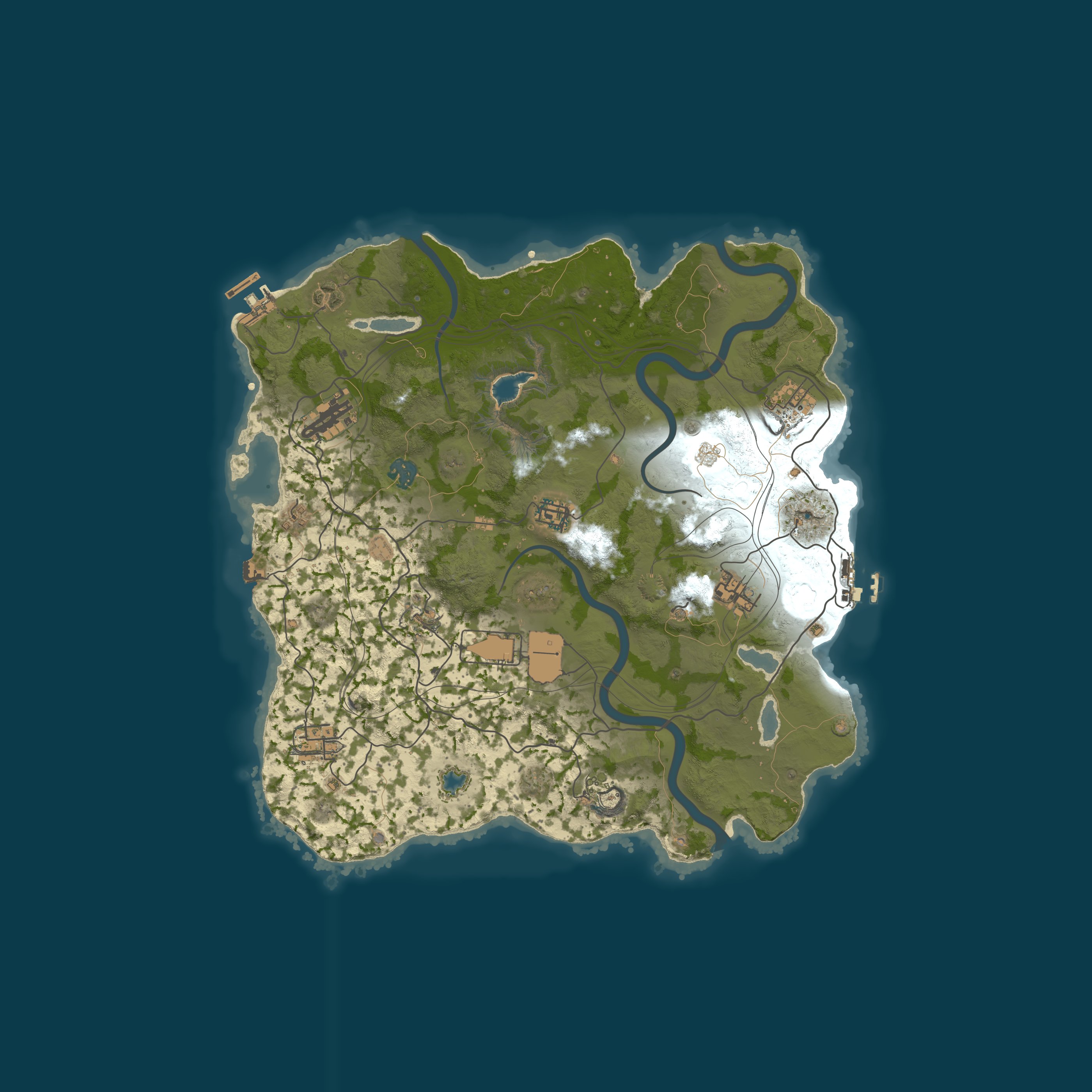 Map for XRUST.CO US 5x Solo/Duo/Trio/Quad 3/20 3.20 Full Wiped QuestSho