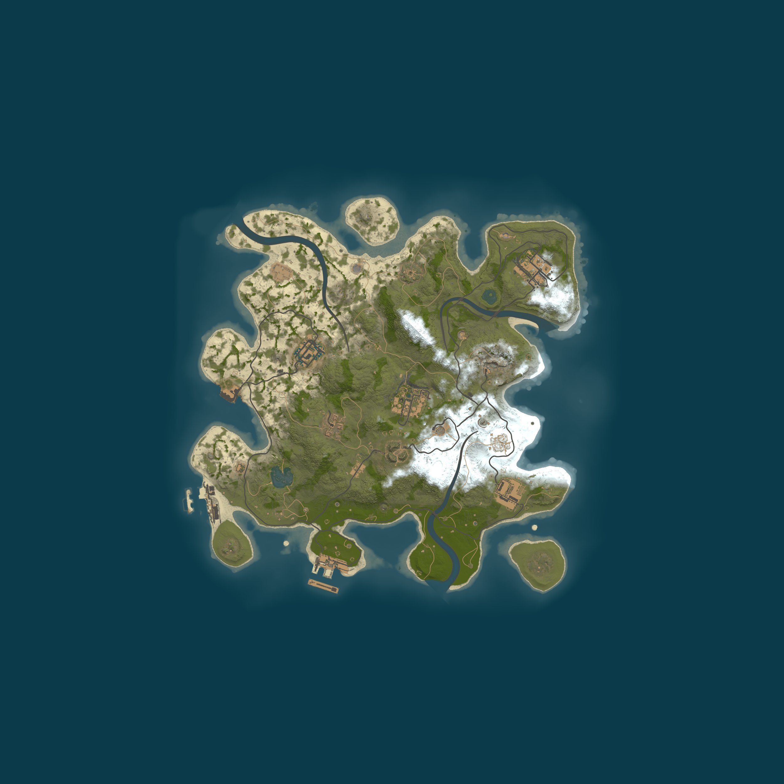 Procedural Map, size 3000, seed 1879242305