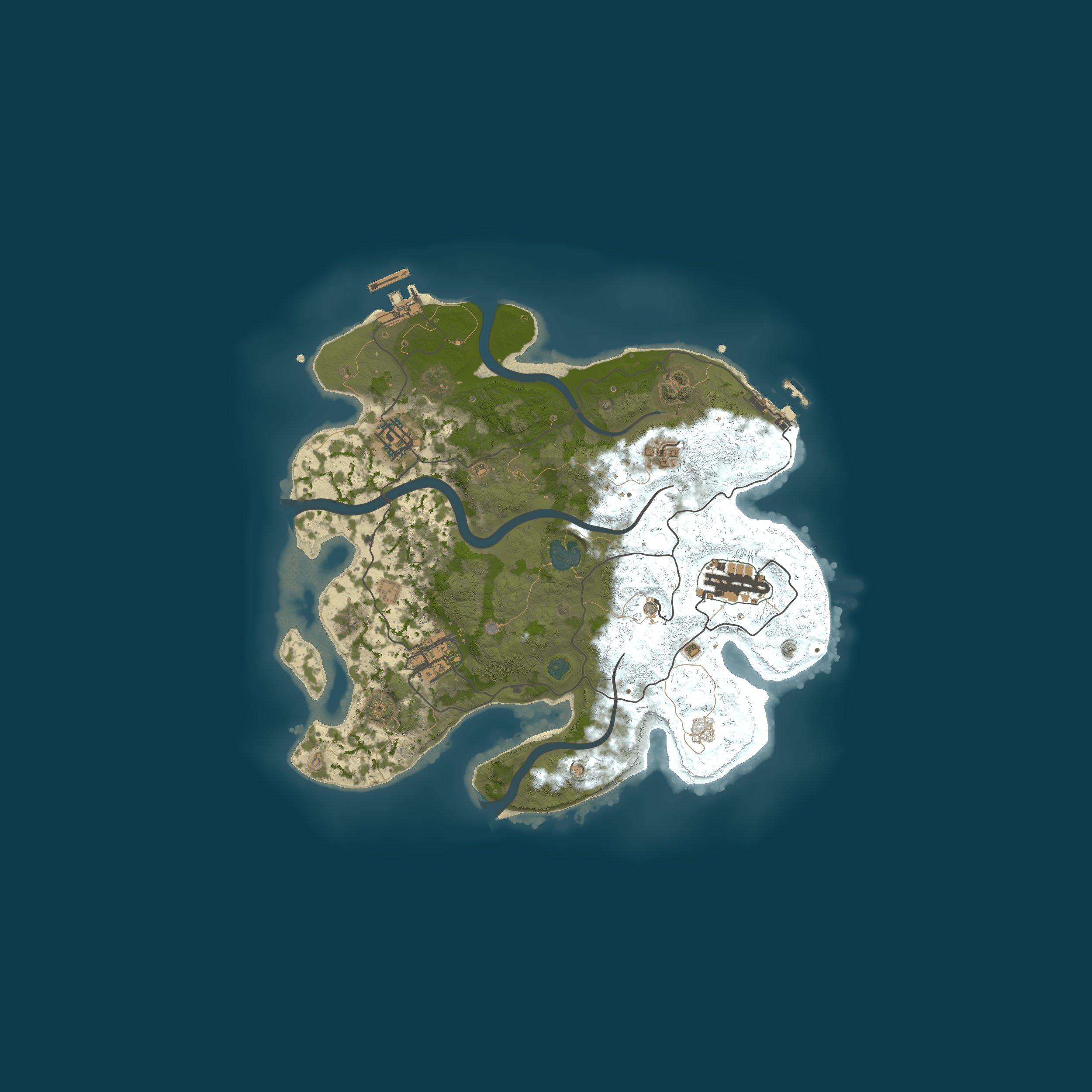 Map for RustGamingNation 75x PvE [Events|Purge|Zombies|SkillTree]
