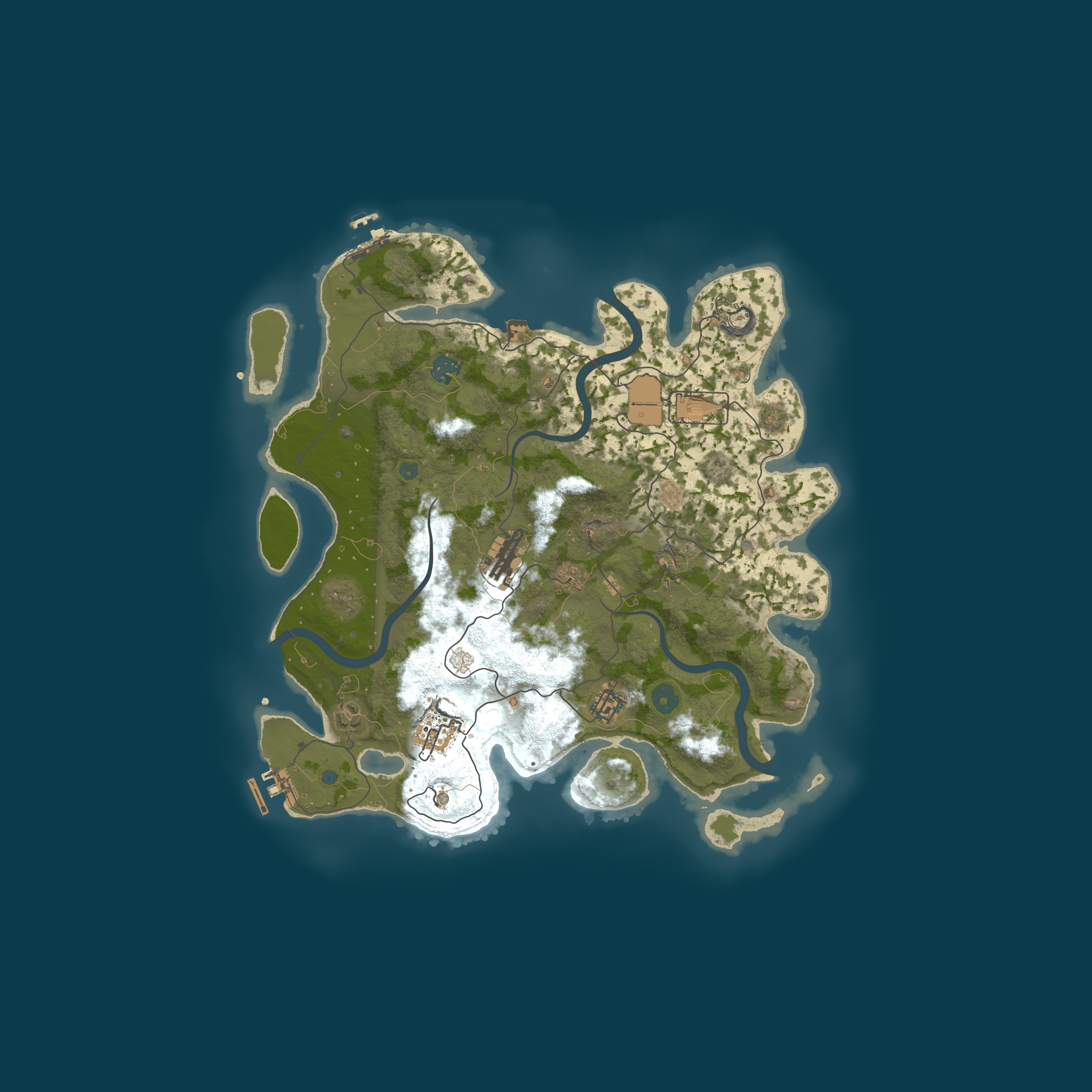 Map for #2 OUTPOST 2x Monthly |Solo/Duo/Trio/Quad| No BP Wipe