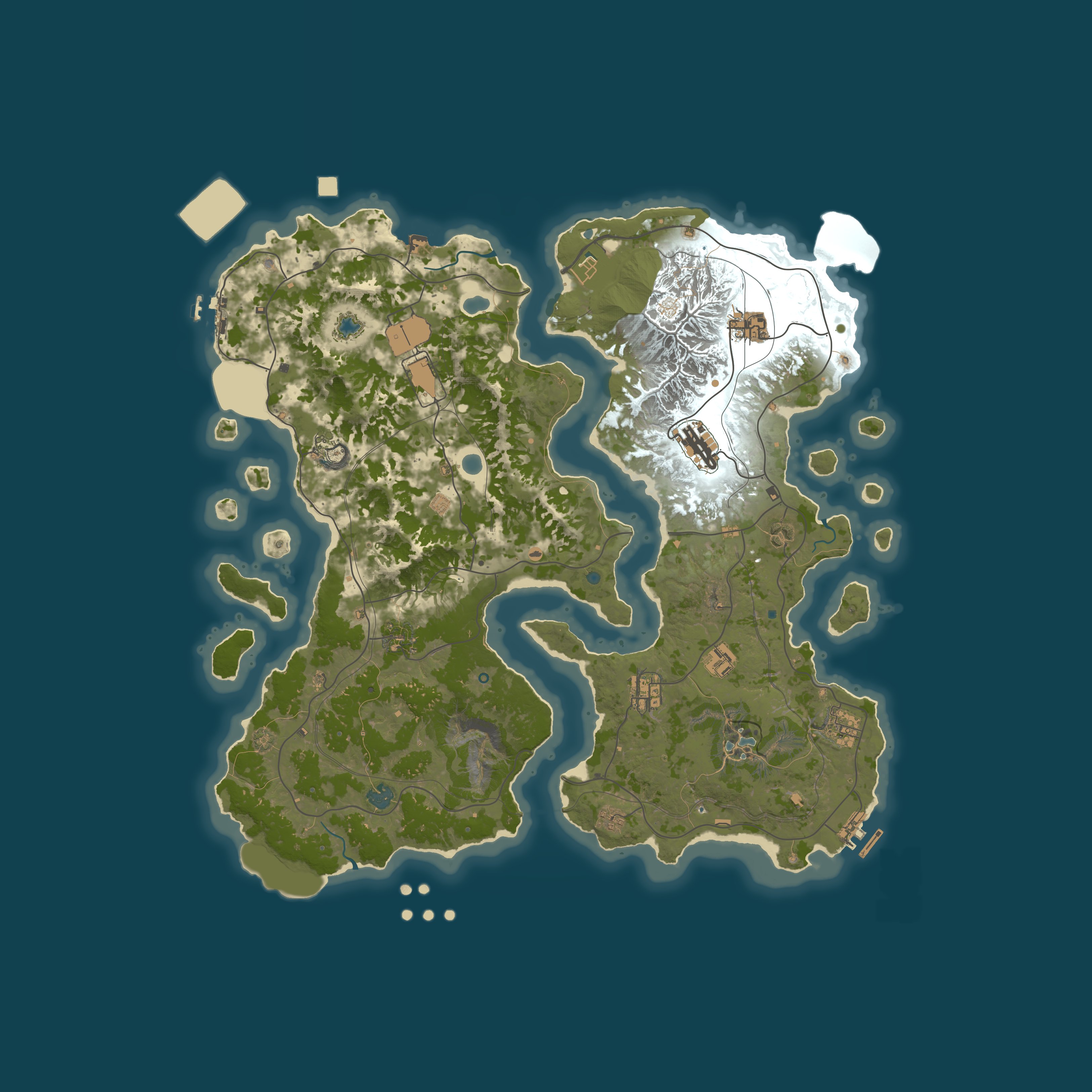 Map for [NA] RustAscent | PVE & CHILL | 15x RESOURCES | EVENTS | KITS