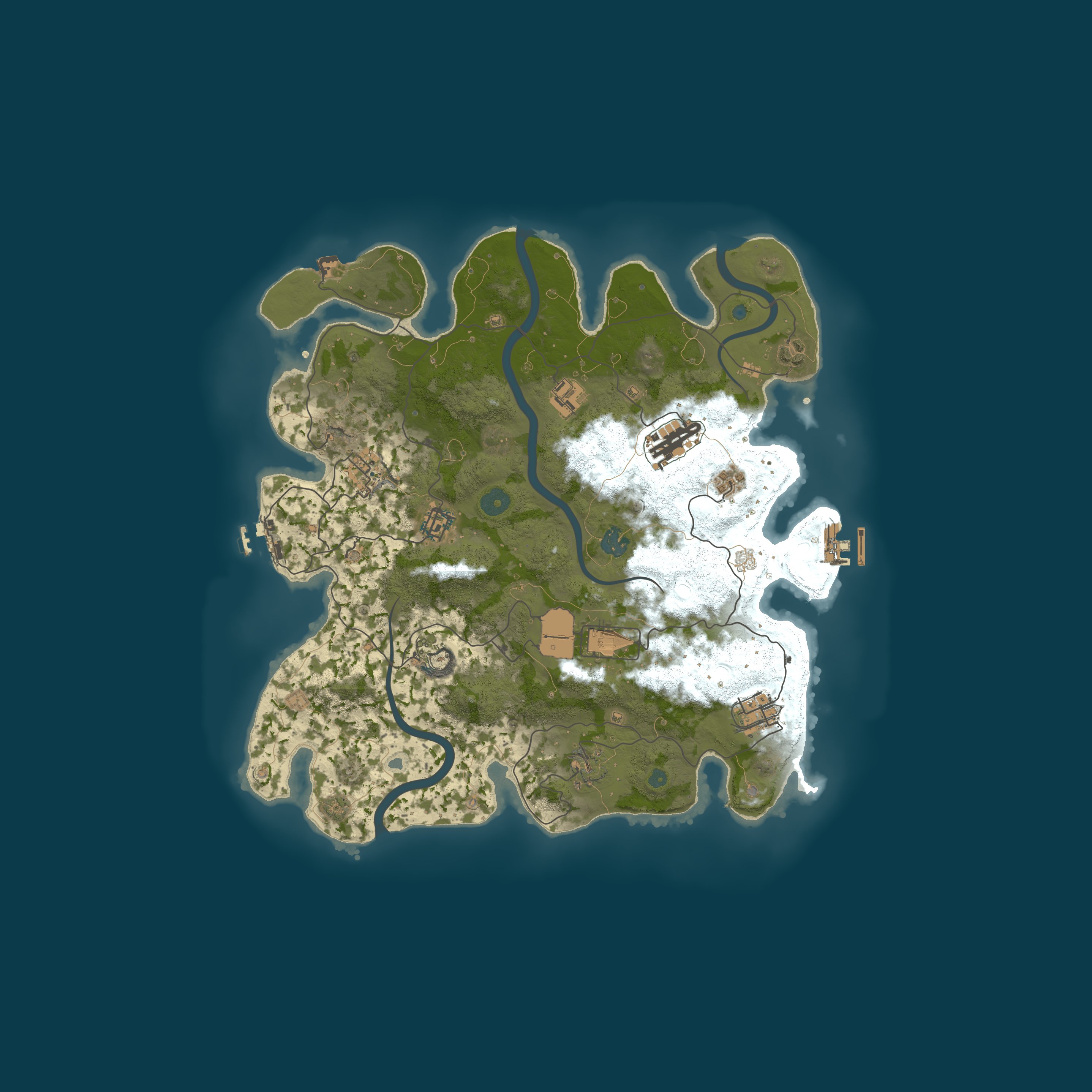 Procedural Map, size 3750, seed 235145749