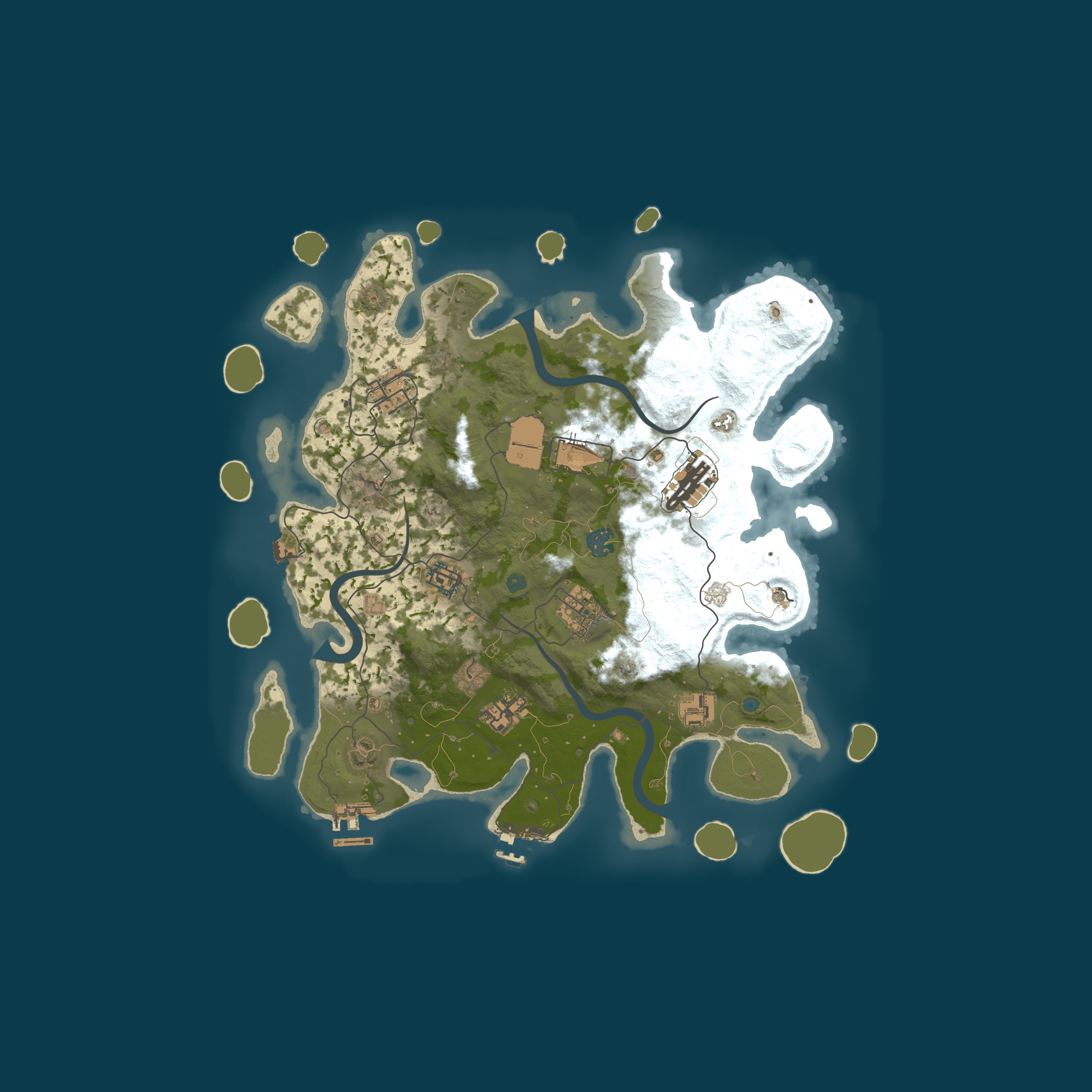 Map for [US] Rust Isle Random Item Jump 10x EVENTS Flat Islands Wiped 8