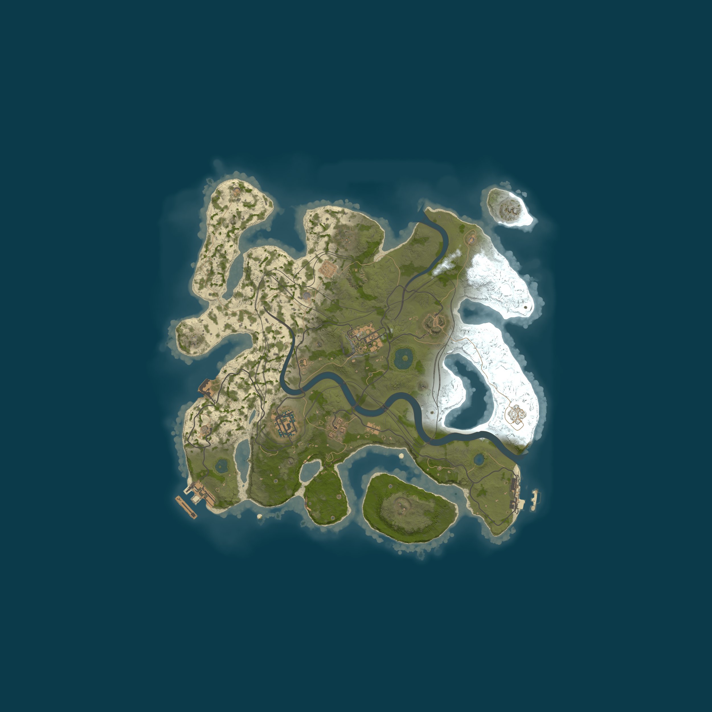 Map for EU Rust for Solo's Noob Friendly Mapsize 3000 BiWeekly