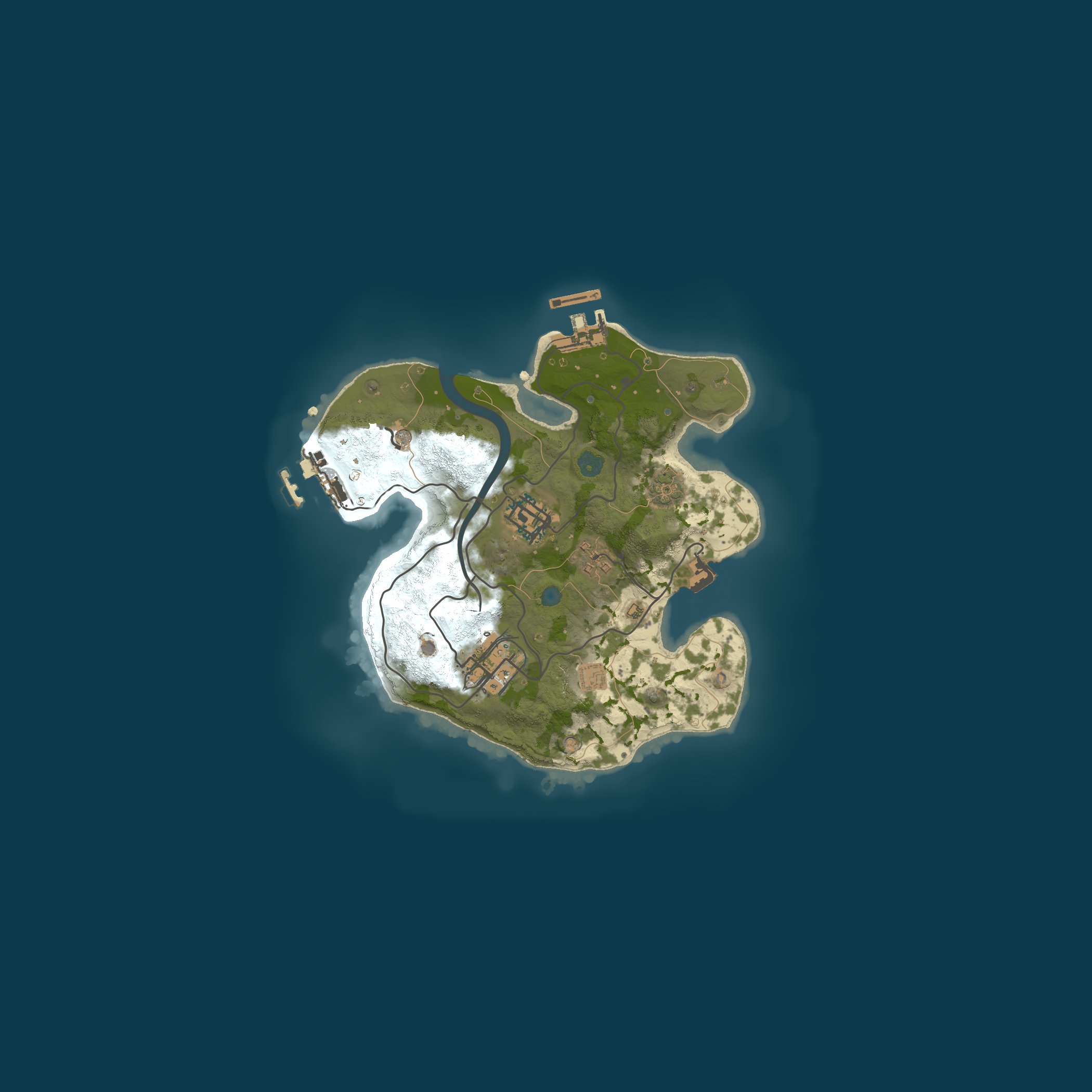 Procedural Map, size 2200, seed 27