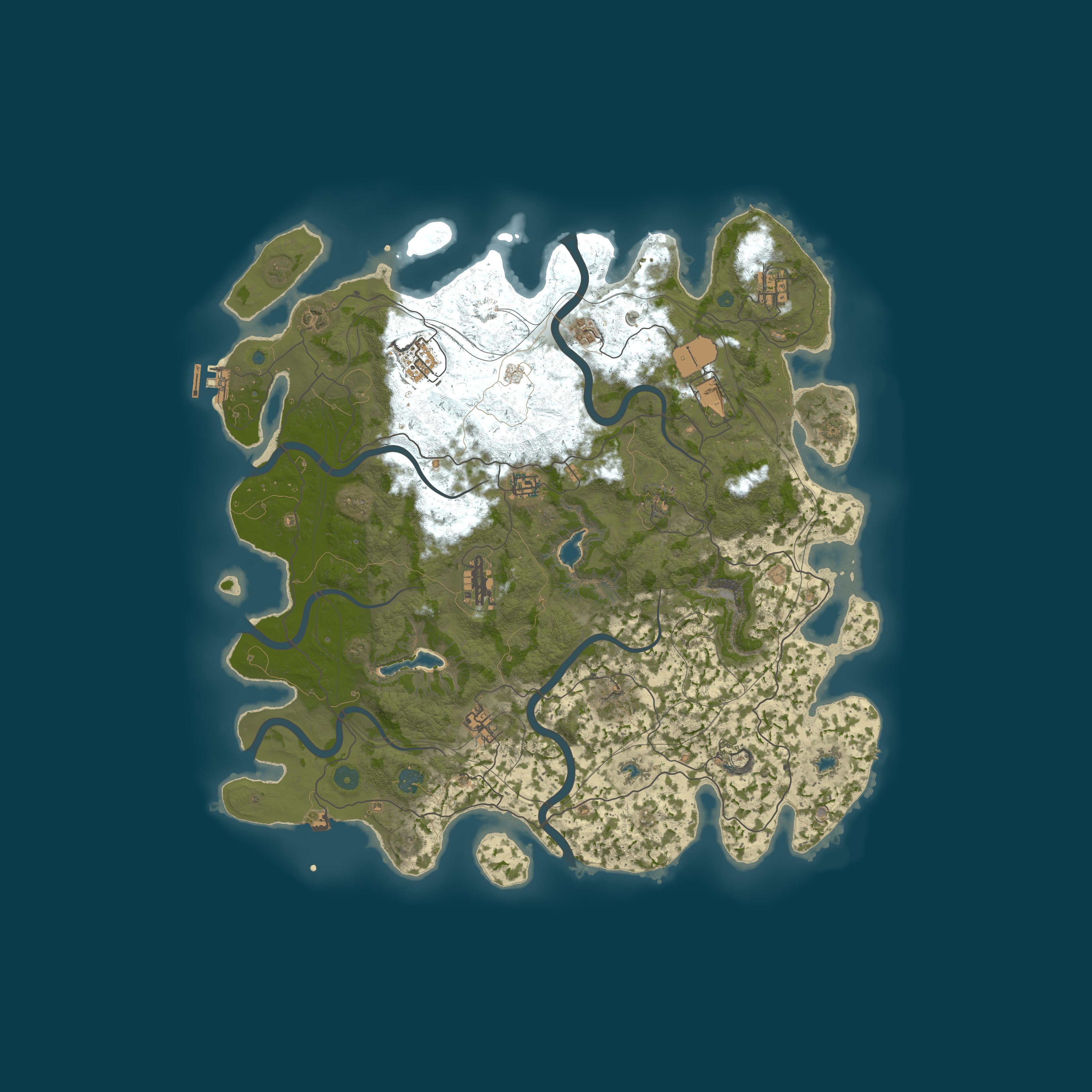 Map for Glorp PVE 2x | Vanilla+ | Raid-Bases | Raidable-Boats