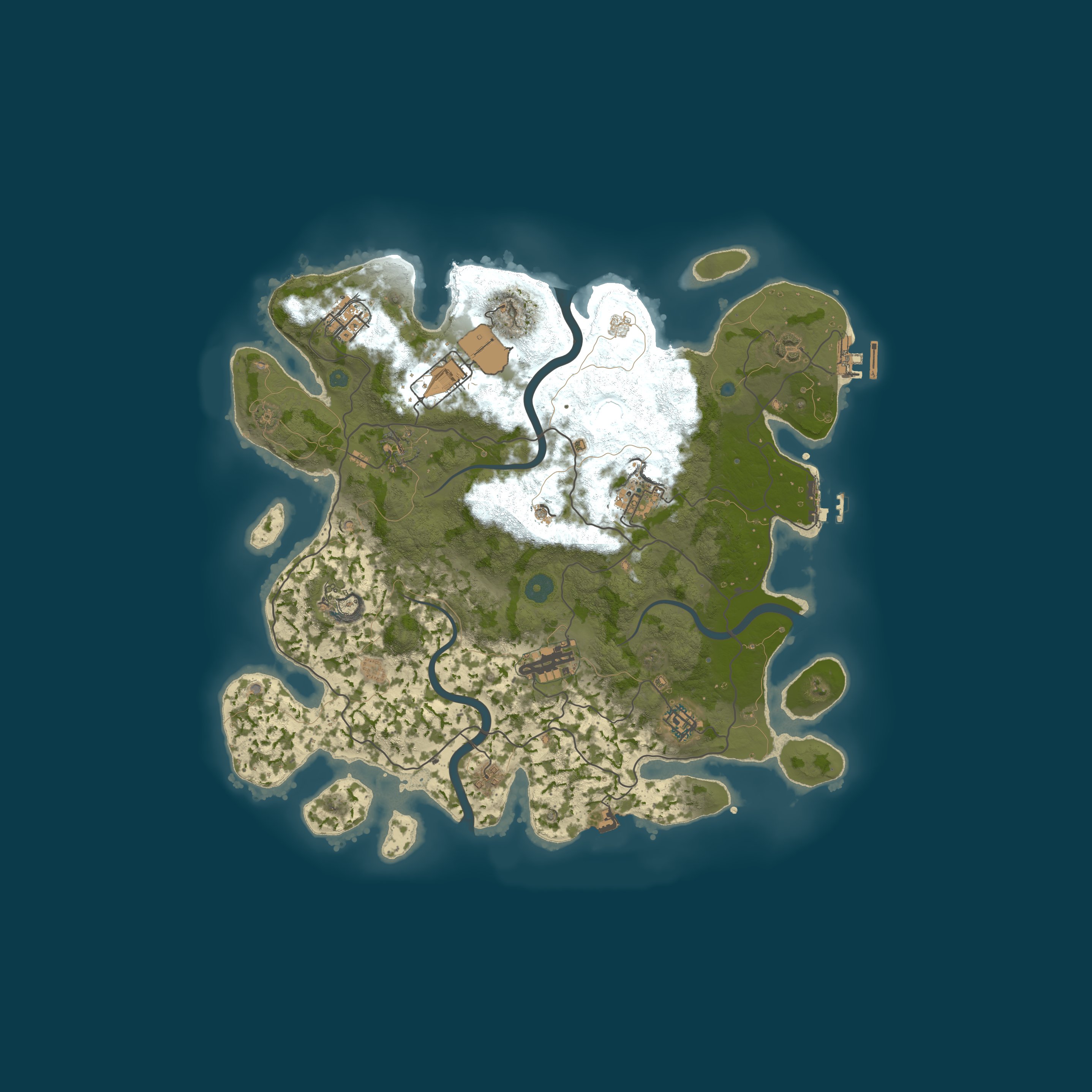 Custom Map, size 3750, seed 1337